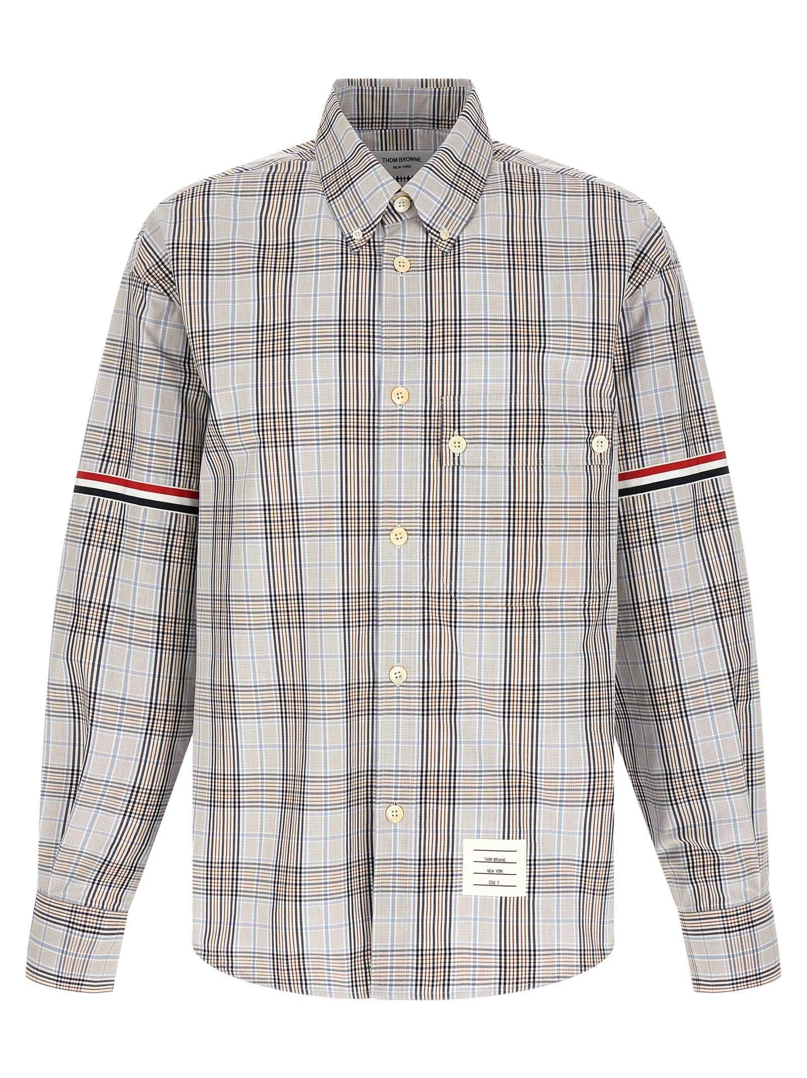 Thom Browne Oversized Rwb Shirt