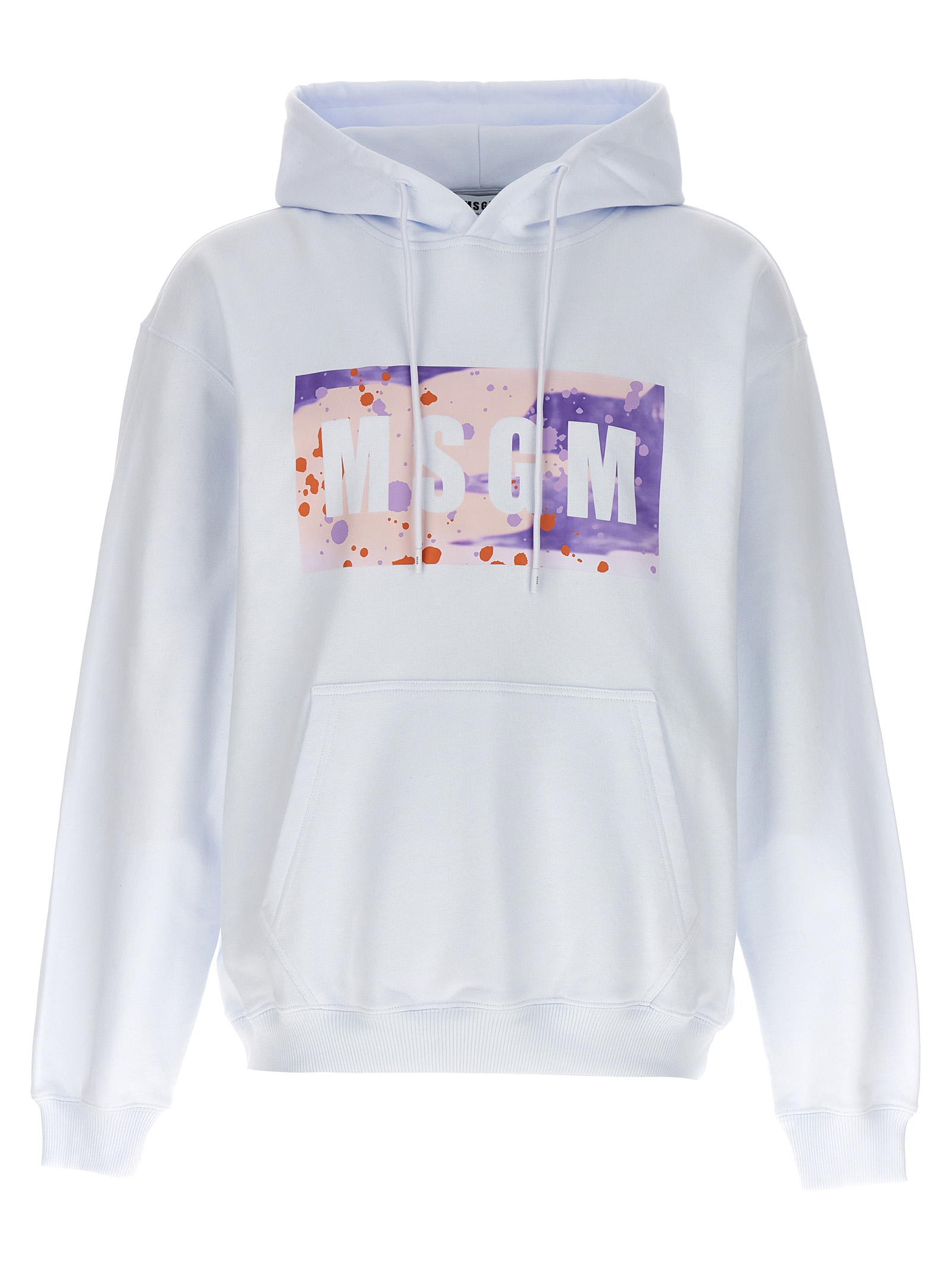 Msgm Camo Season Box Logo Hoodie