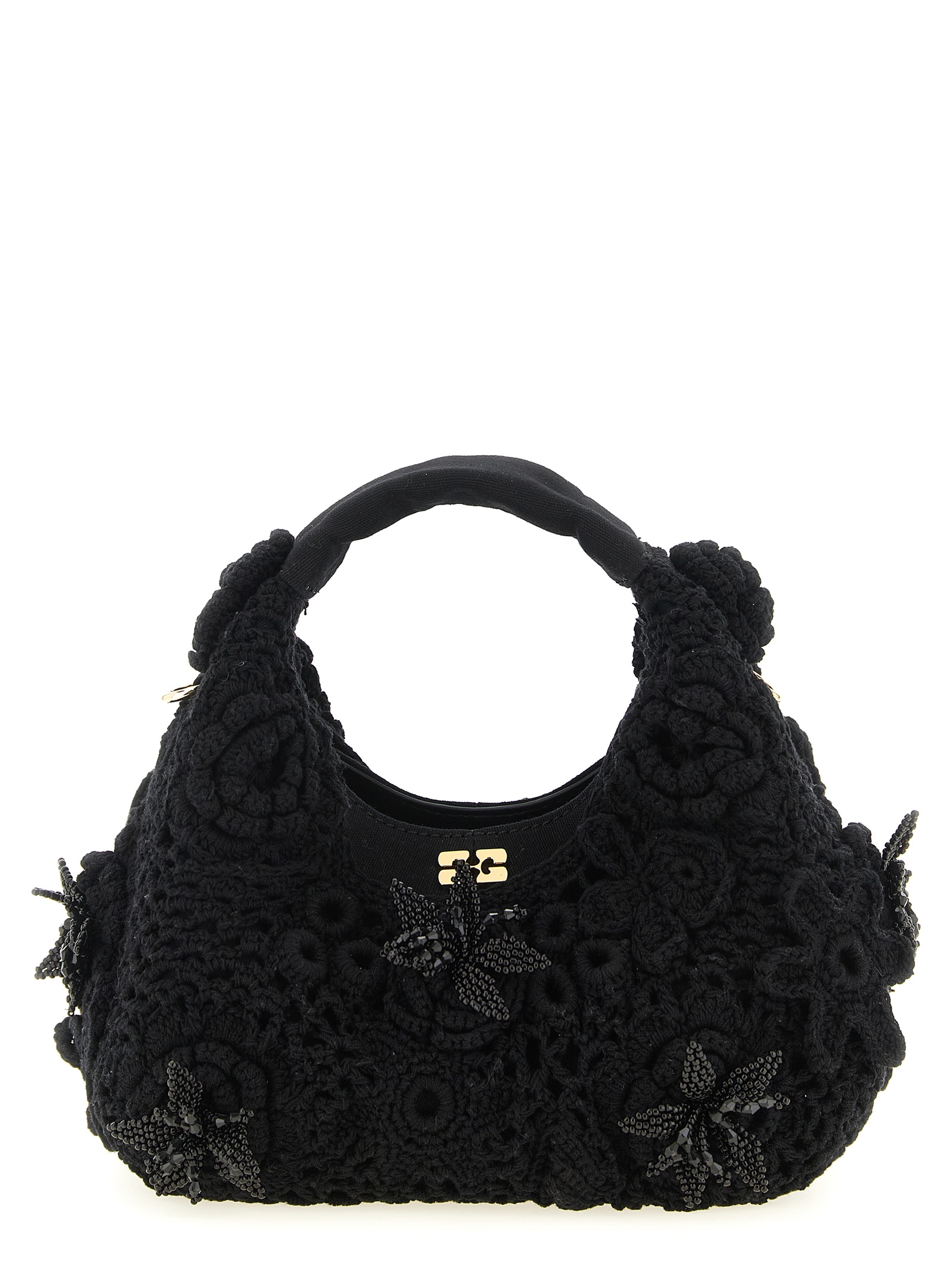 Ganni Mini Hobo Crochet Handbag