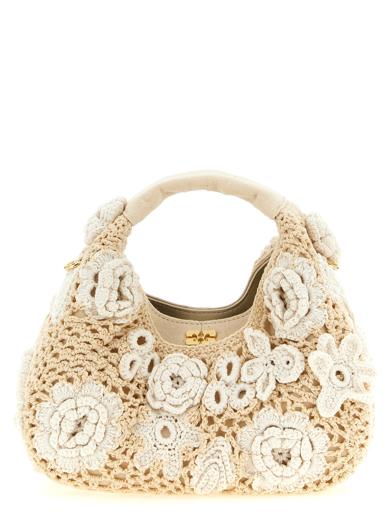 Ganni Mini Hobo Crochet Handbag