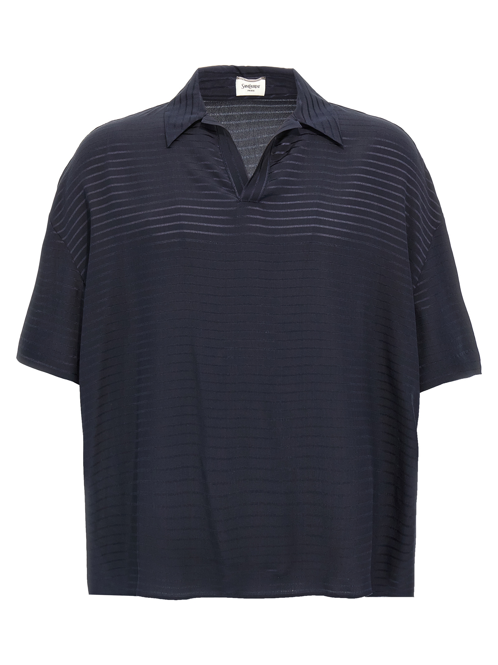Saint Laurent Silk Polo Shirt