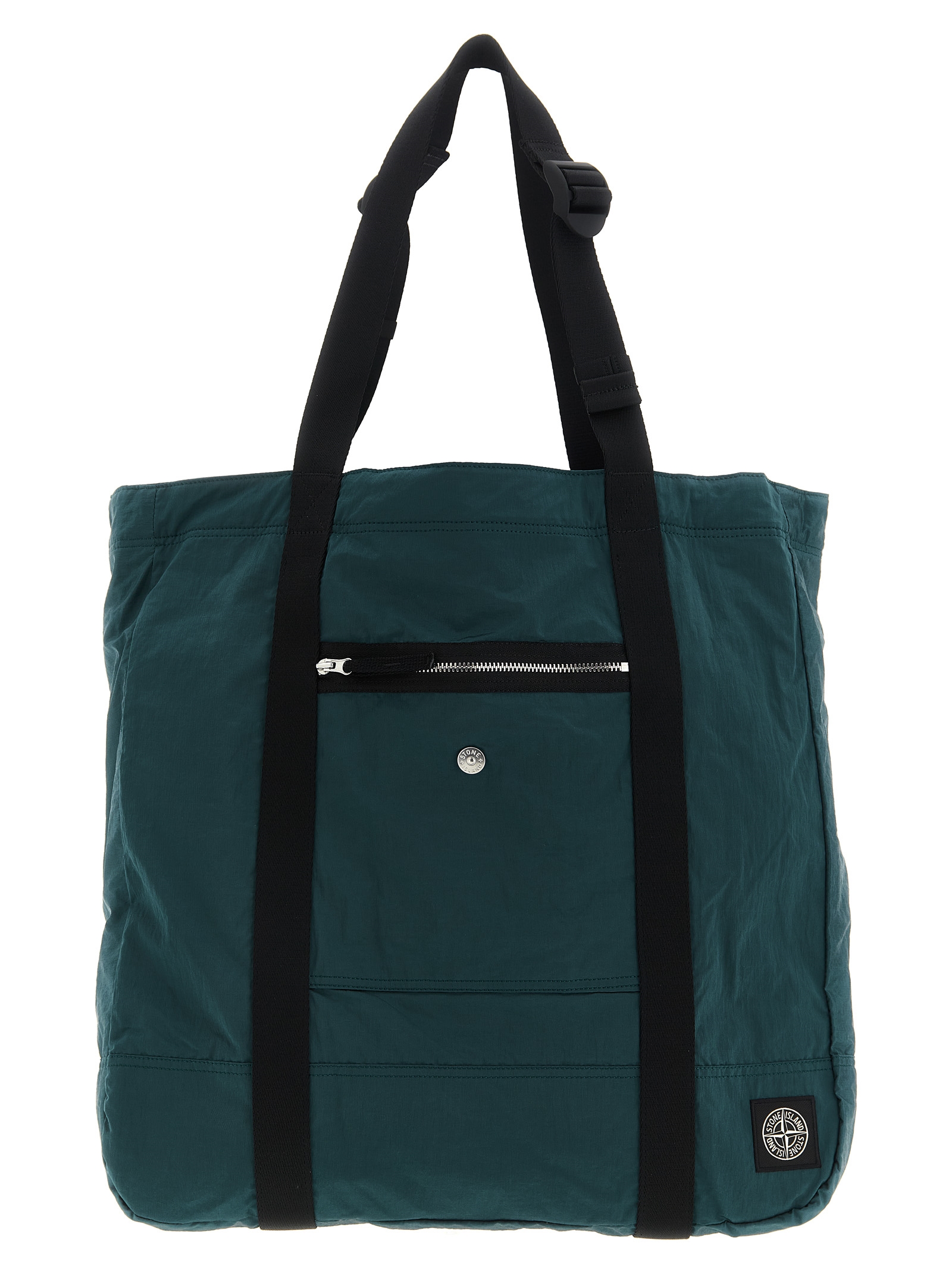 Stone Island Logo Patch Shopping Bag