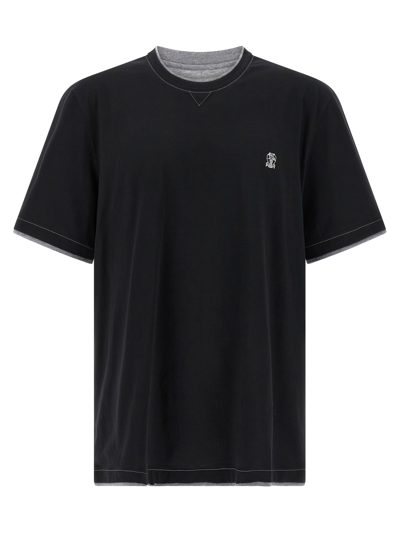 Brunello Cucinelli Double Layer T-shirt