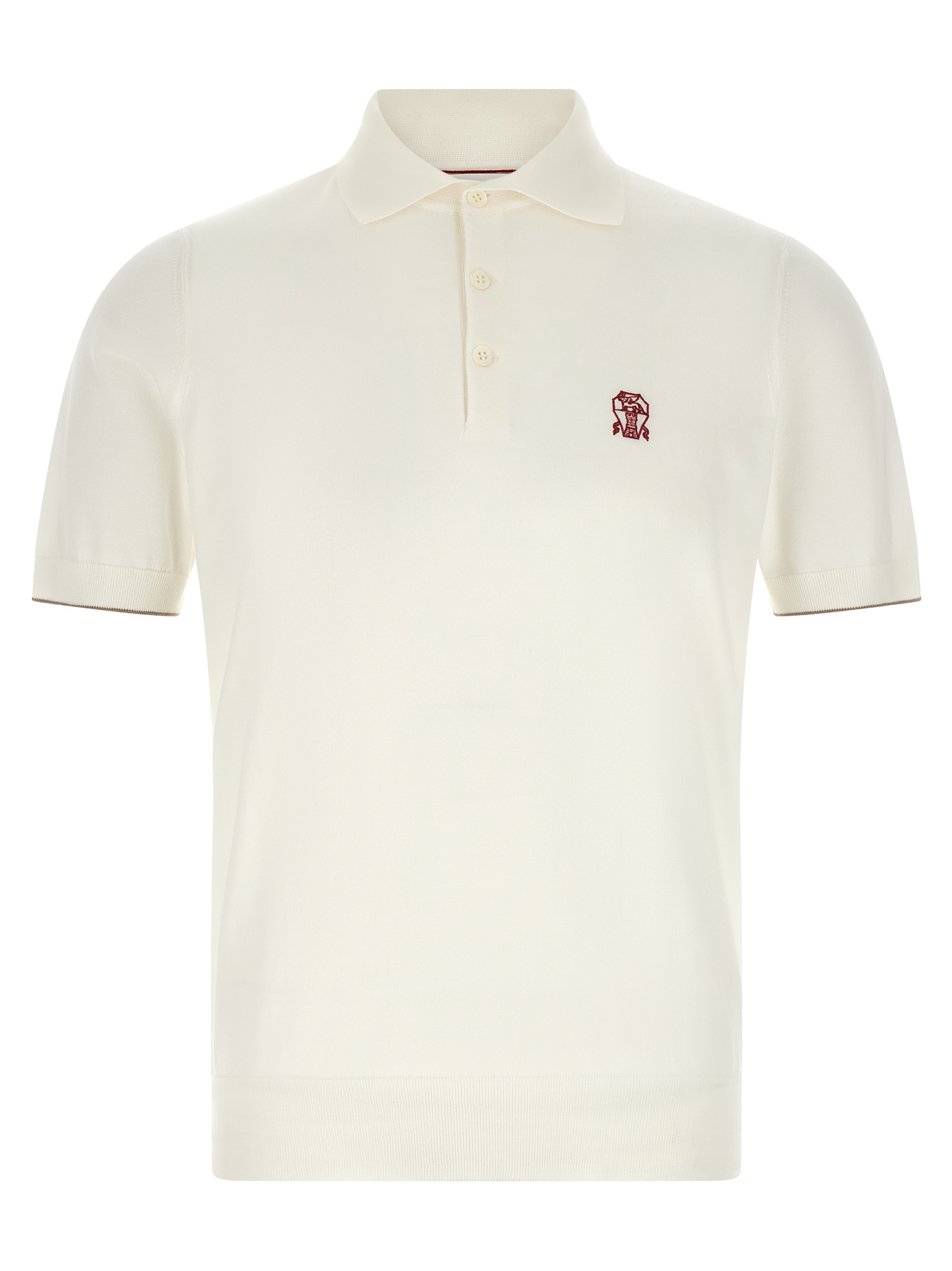 Brunello Cucinelli Logo Embroidery Polo Shirt
