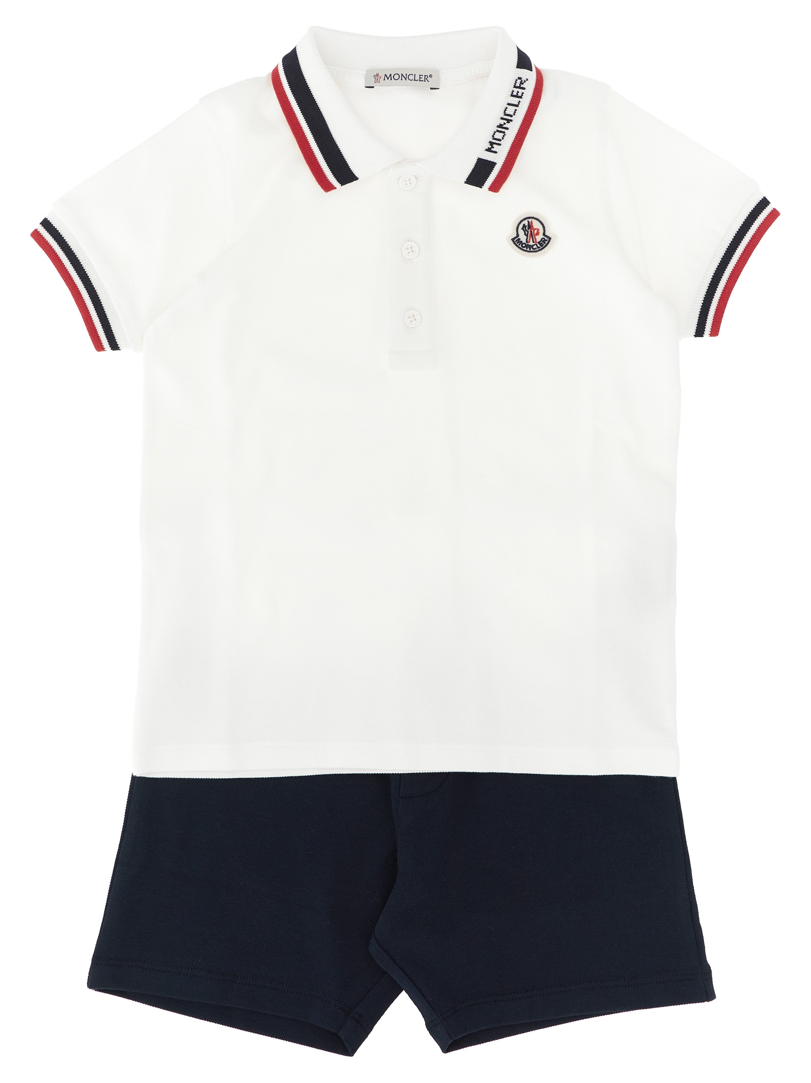 Moncler Enfant Polo Kit + Cotton Bermuda Shorts