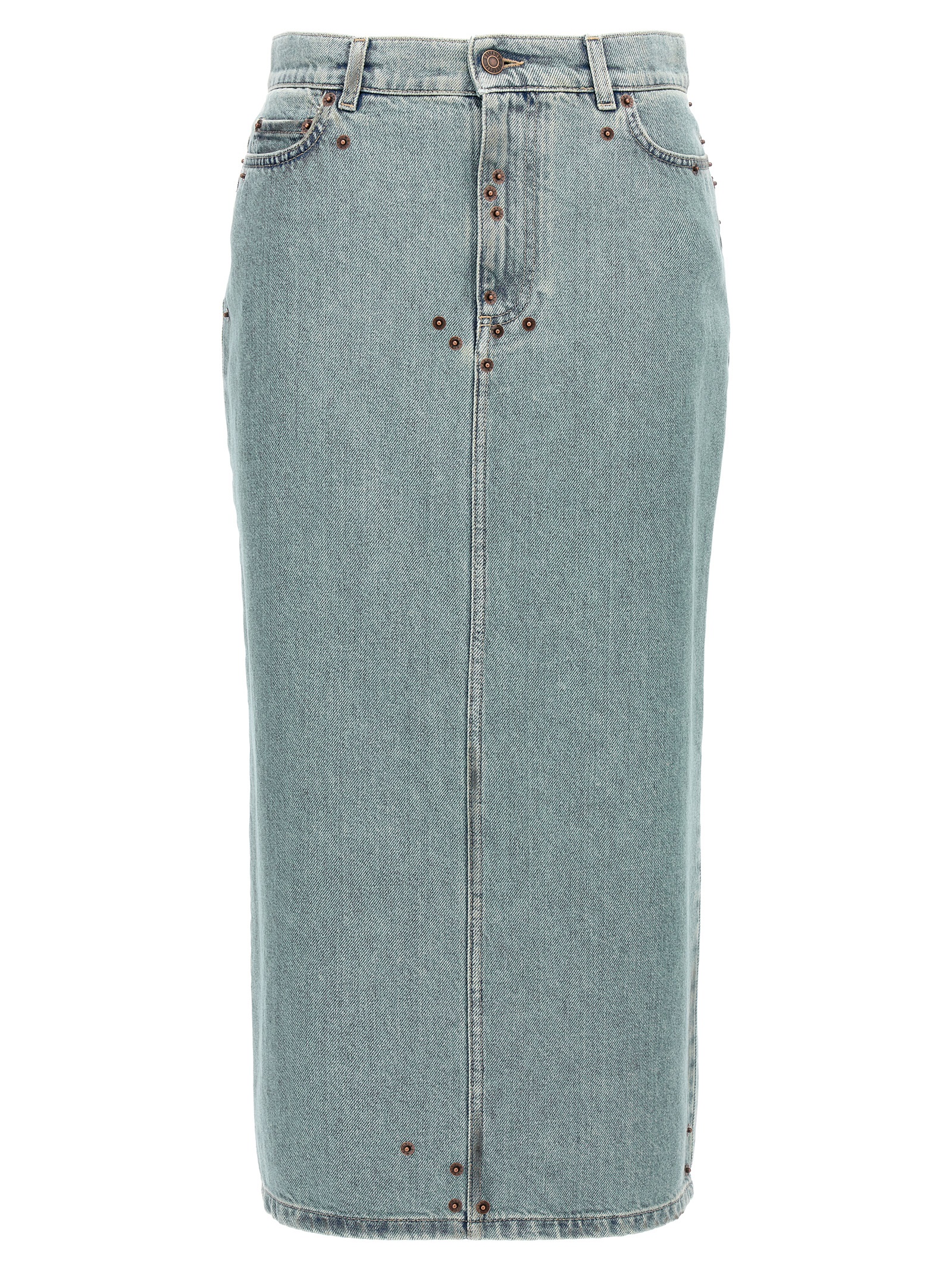 Moschino Rivets Denim Skirt