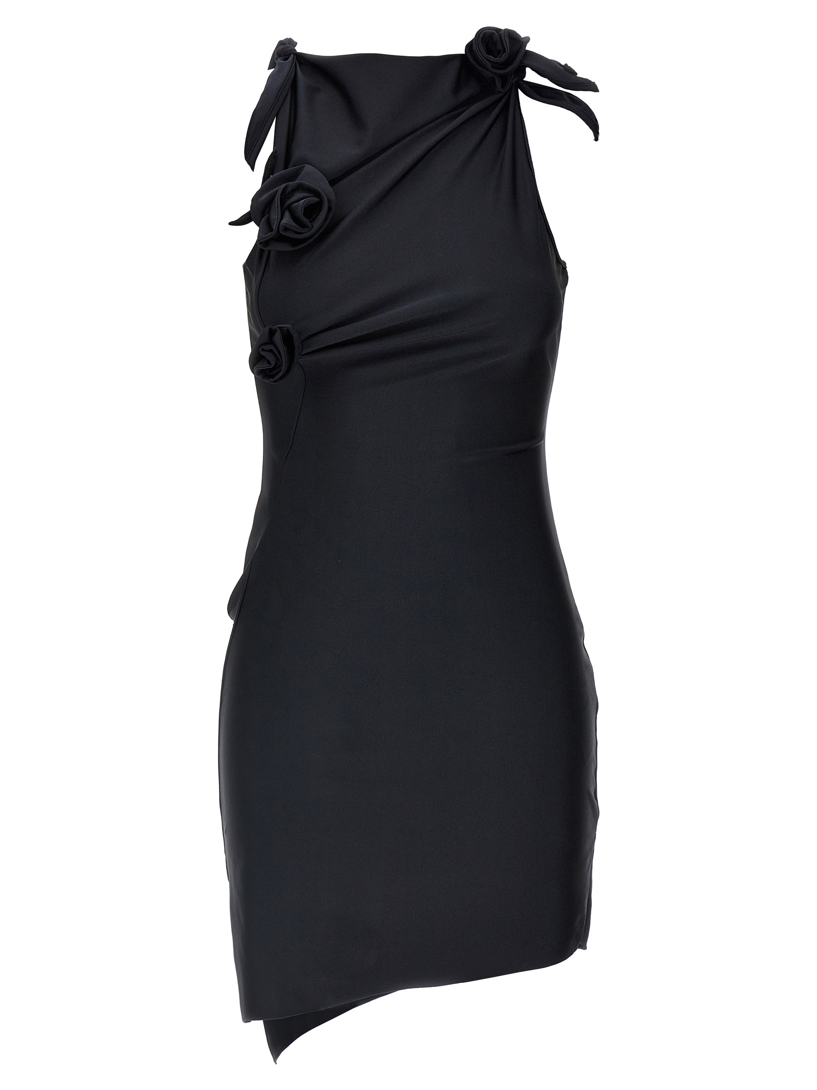 Coperni Asymmetric Flower Mini Dress