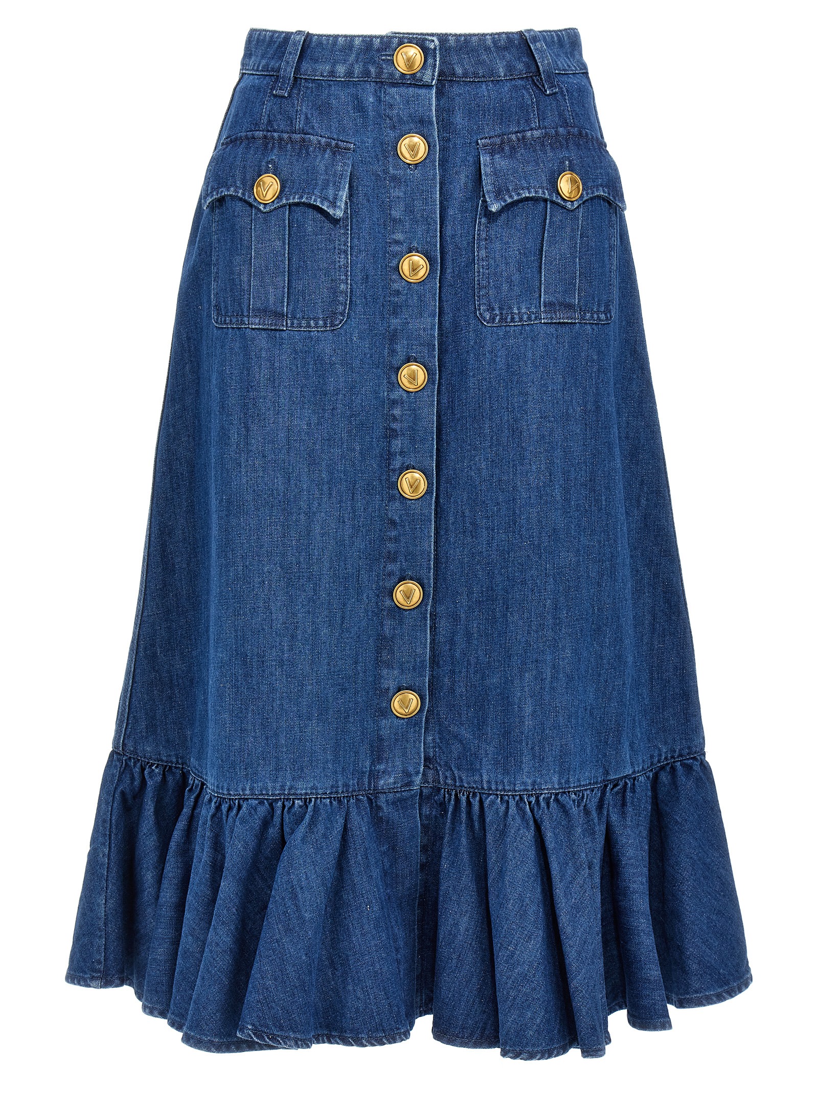Valentino Garavani Denim Skirt