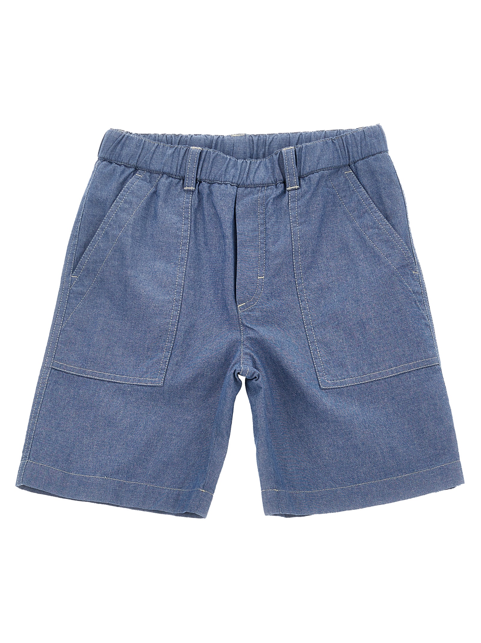 Moncler Enfant Denim Bermuda Shorts