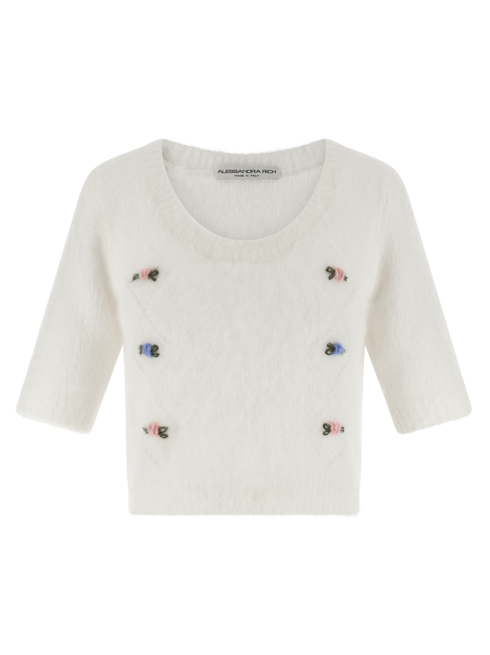 Alessandra Rich Carded Mohair Sweater