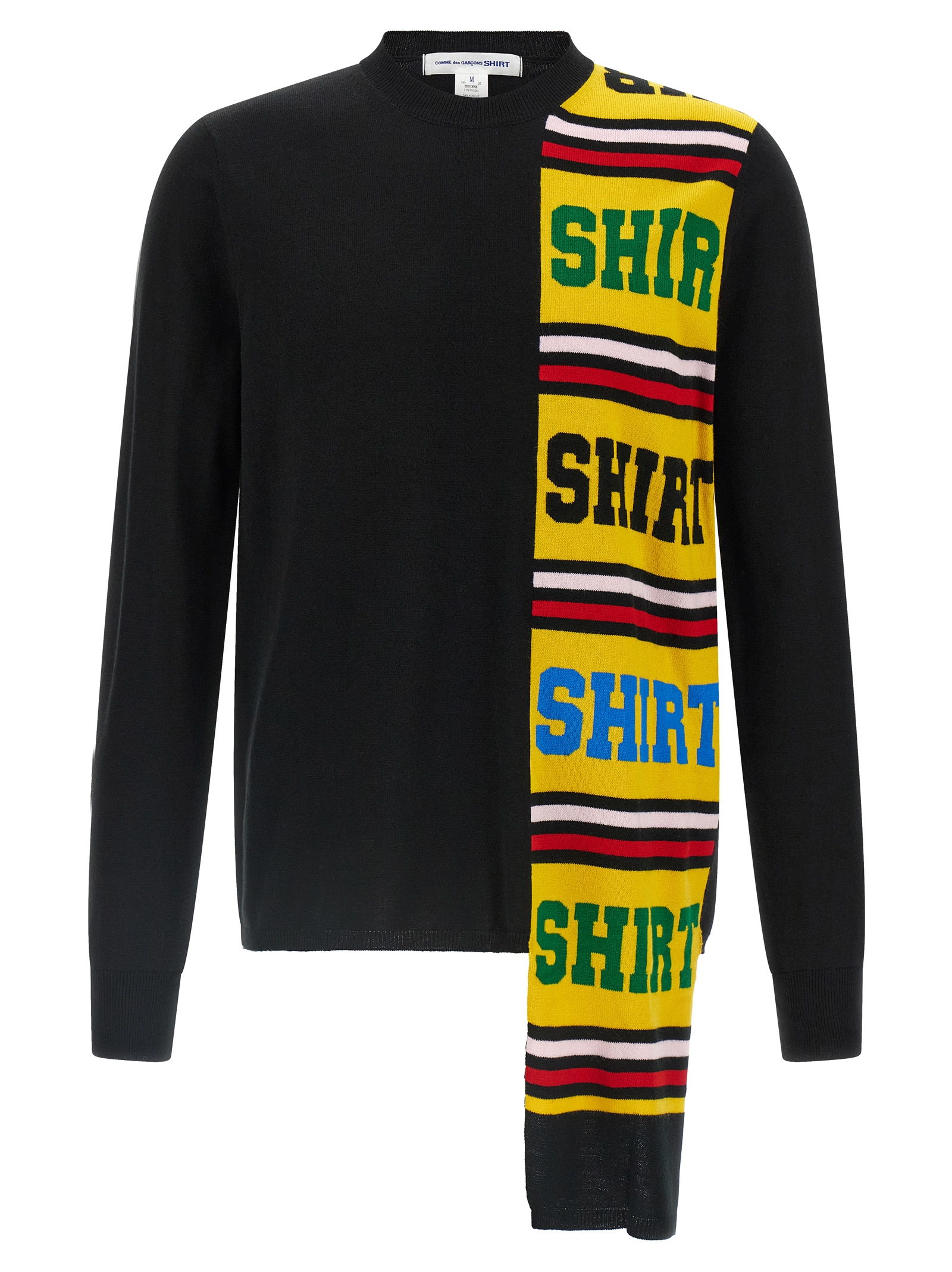 Comme Des Garcons Shirt Intarsia Sweater