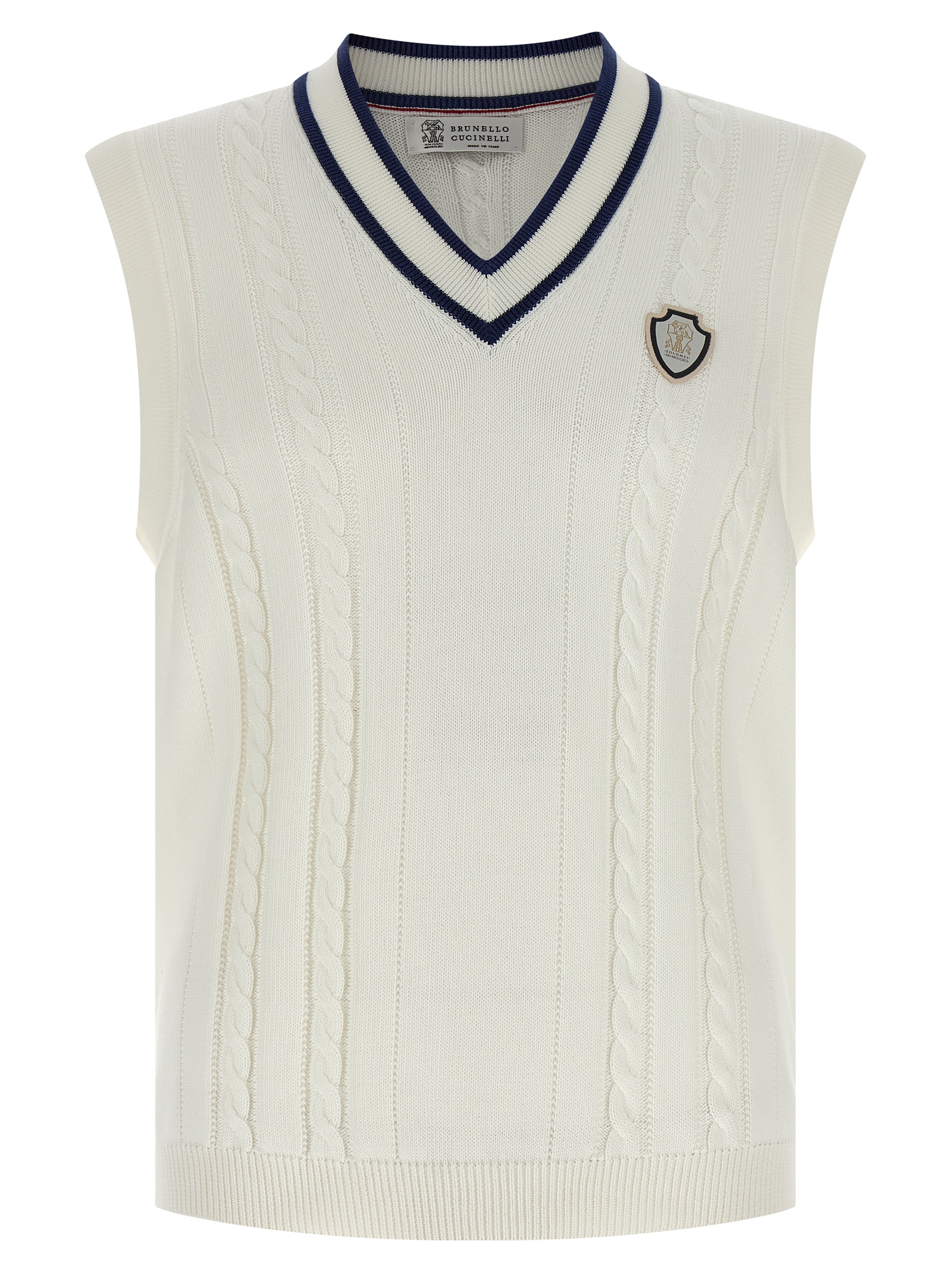 Brunello Cucinelli Cotton Braided Vest