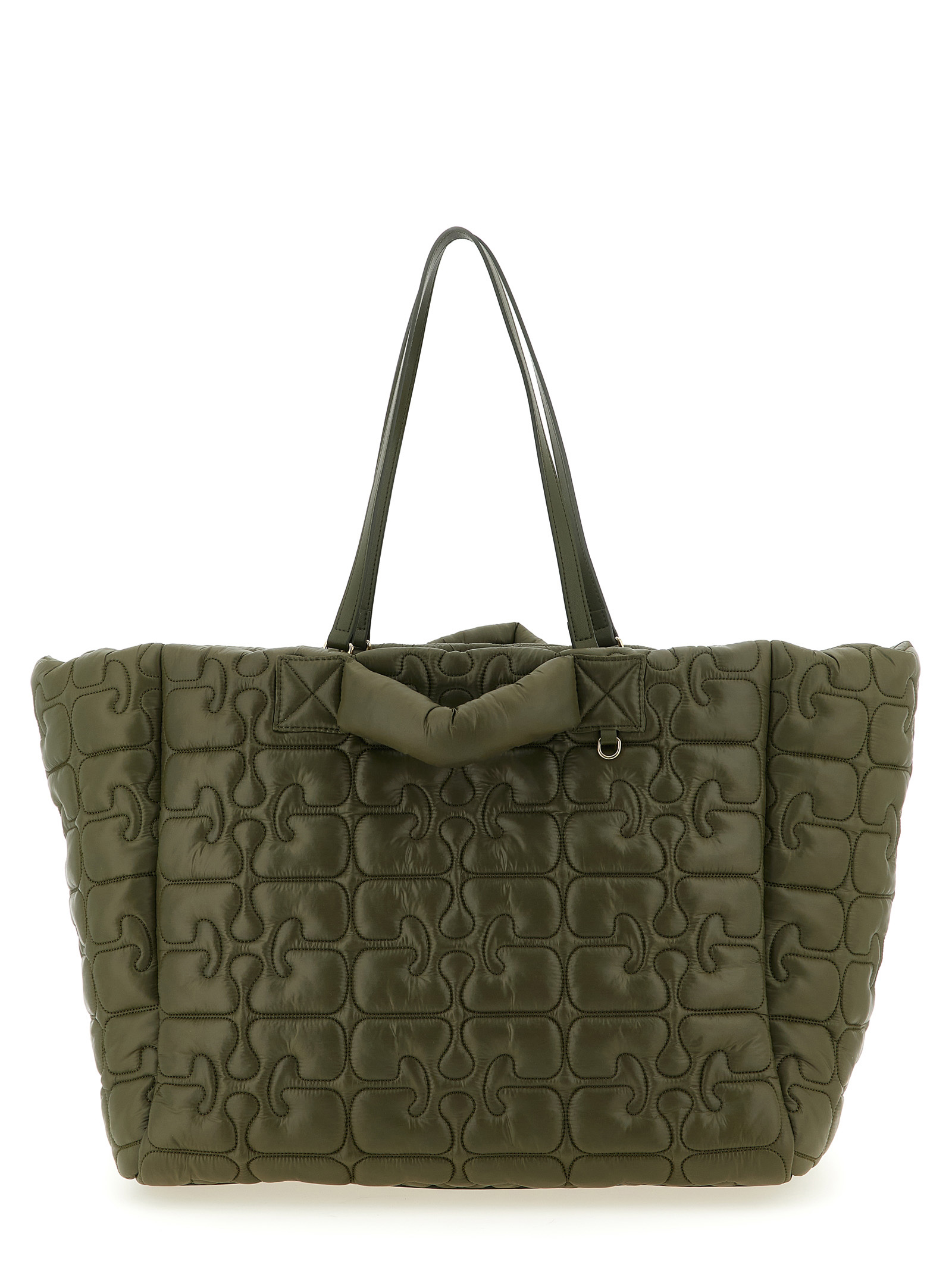 Ganni Quilted Re-tech Xxl Tote Shopping Bag