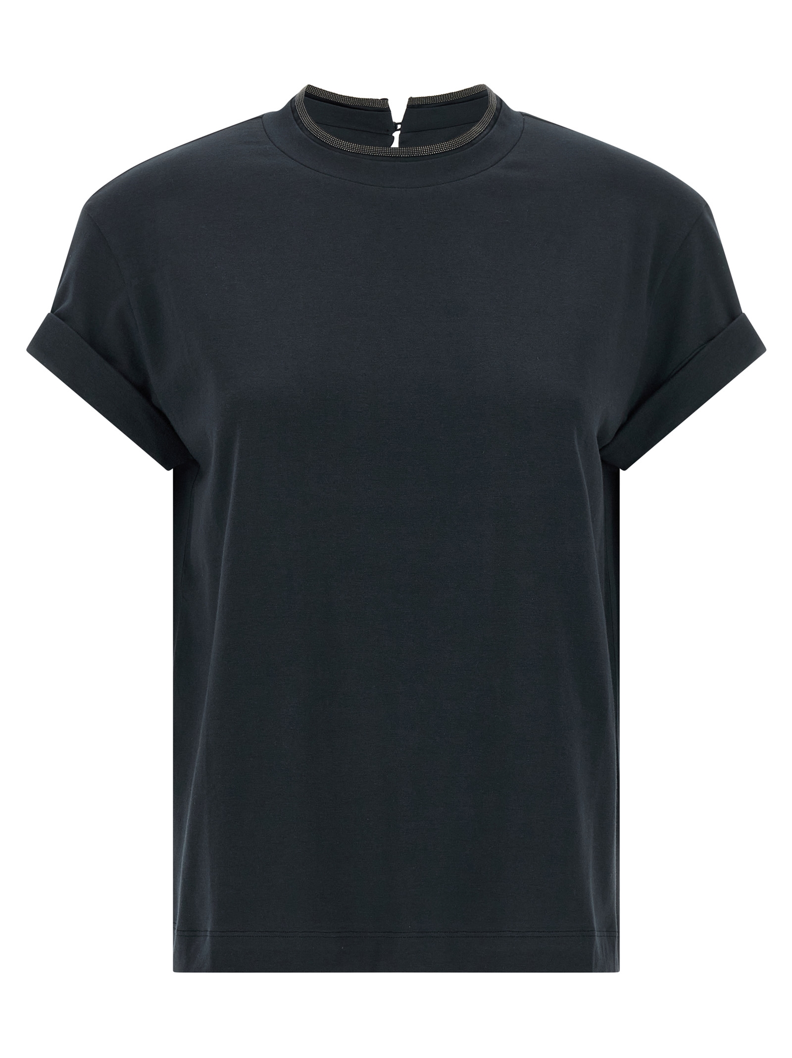 Brunello Cucinelli Shiny Collar T-shirt