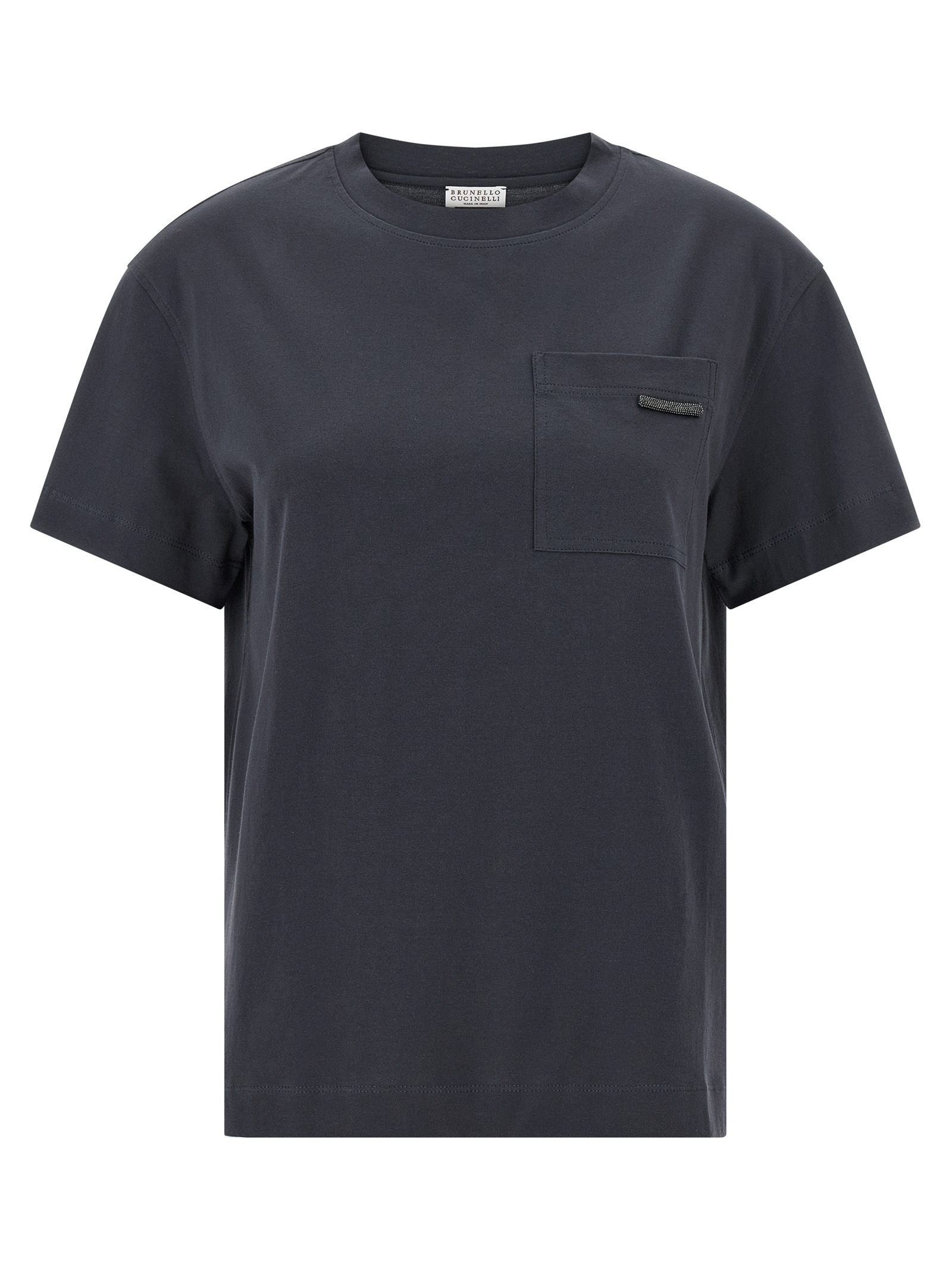Brunello Cucinelli Shiny Tab T-shirt