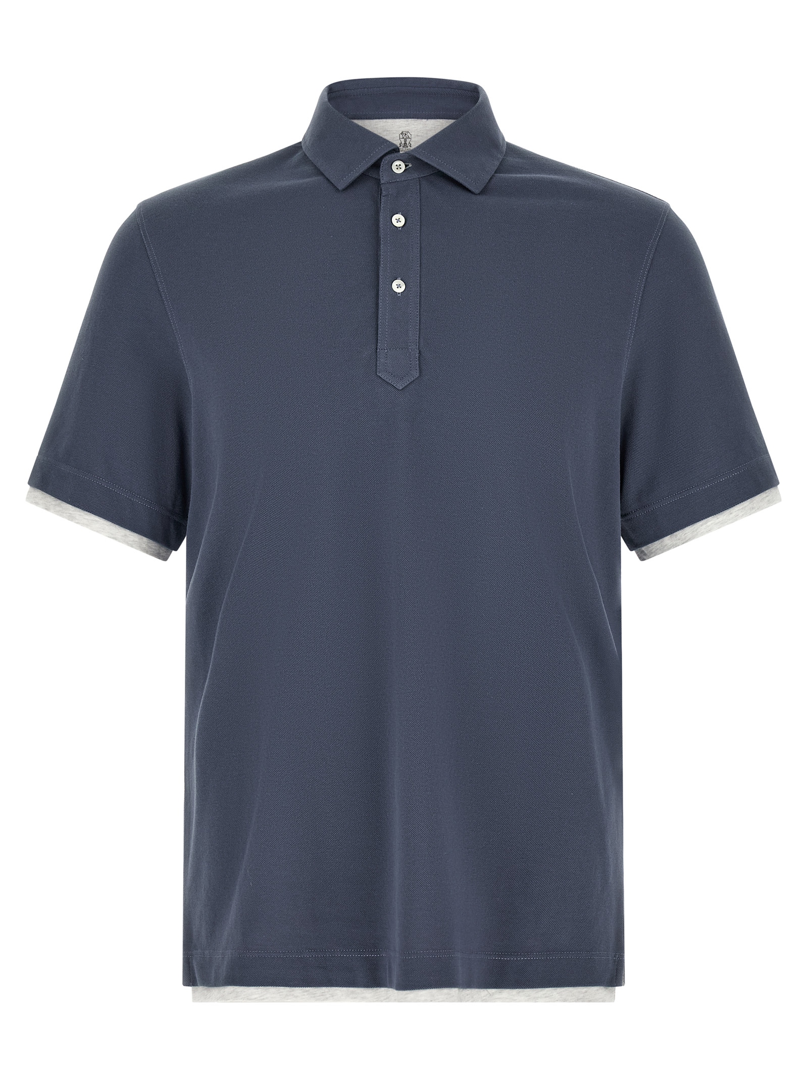 Brunello Cucinelli Double Layer Polo Shirt