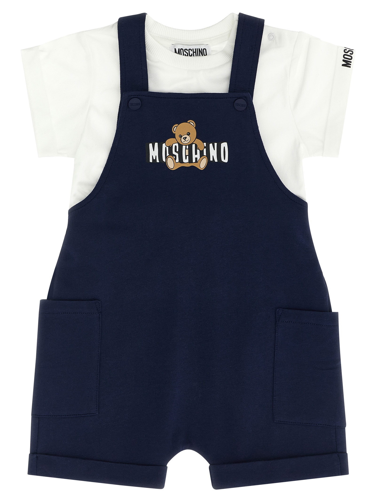 Moschino Baby Moschino Teddy Bear T-shirt + Dungarees Set