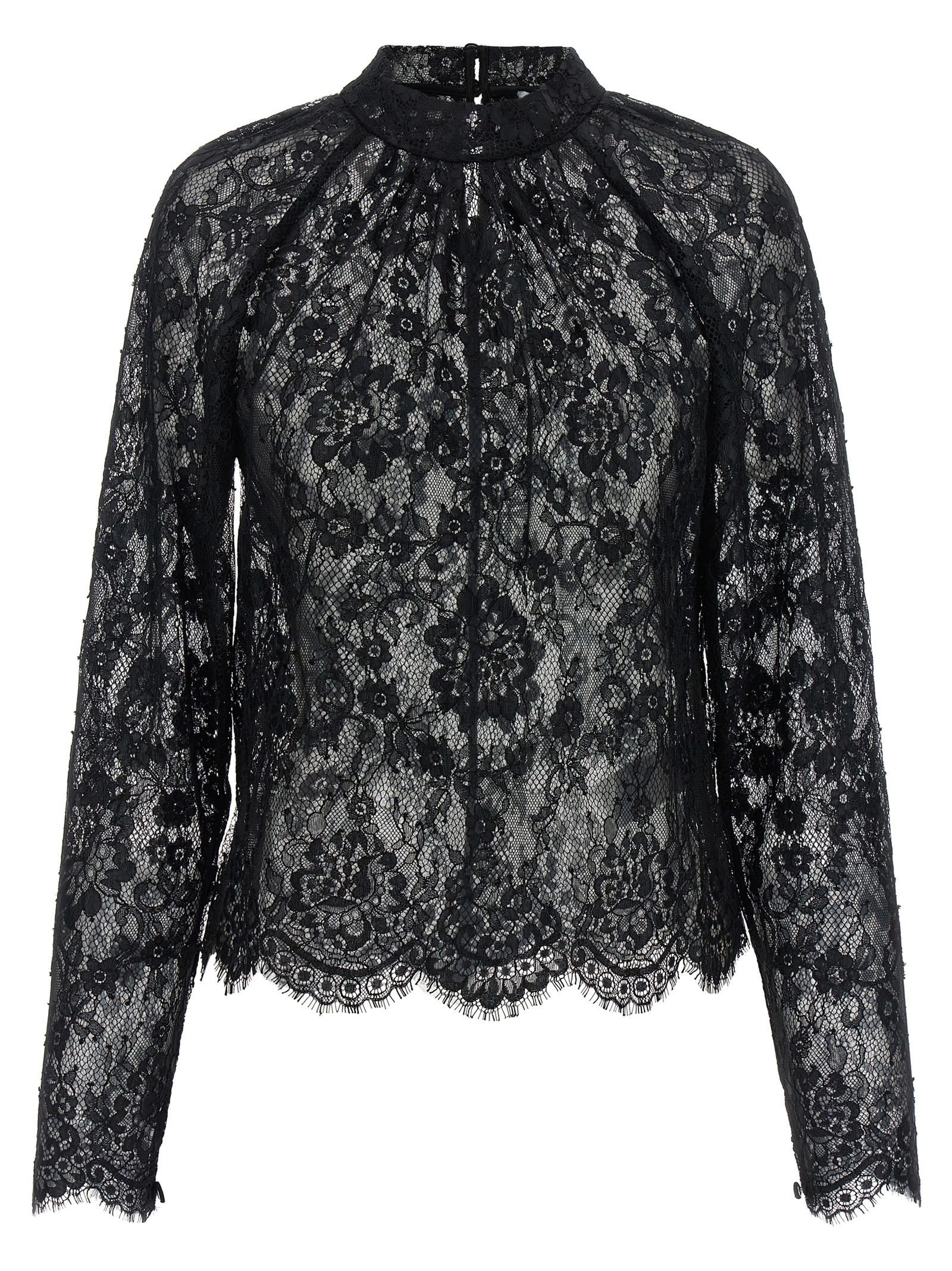 Self-Portrait Black Lace Blouse
