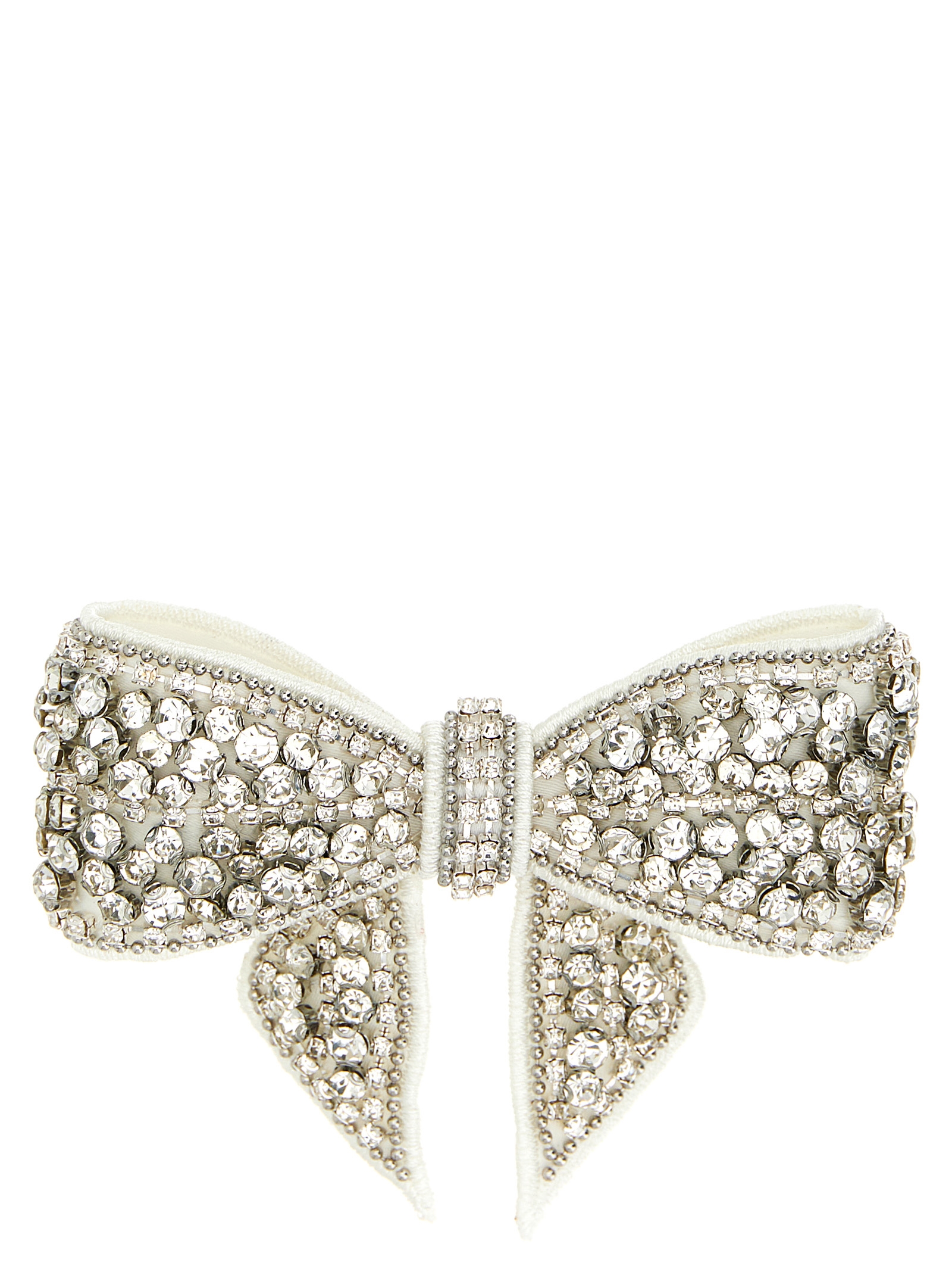 Self-Portrait Crystal Embellished Bow Hair Clip