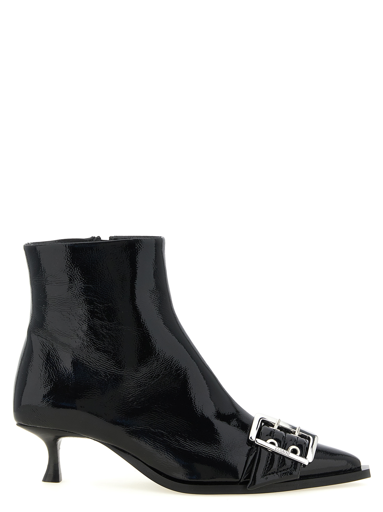Ganni Buckle Ankle Boots