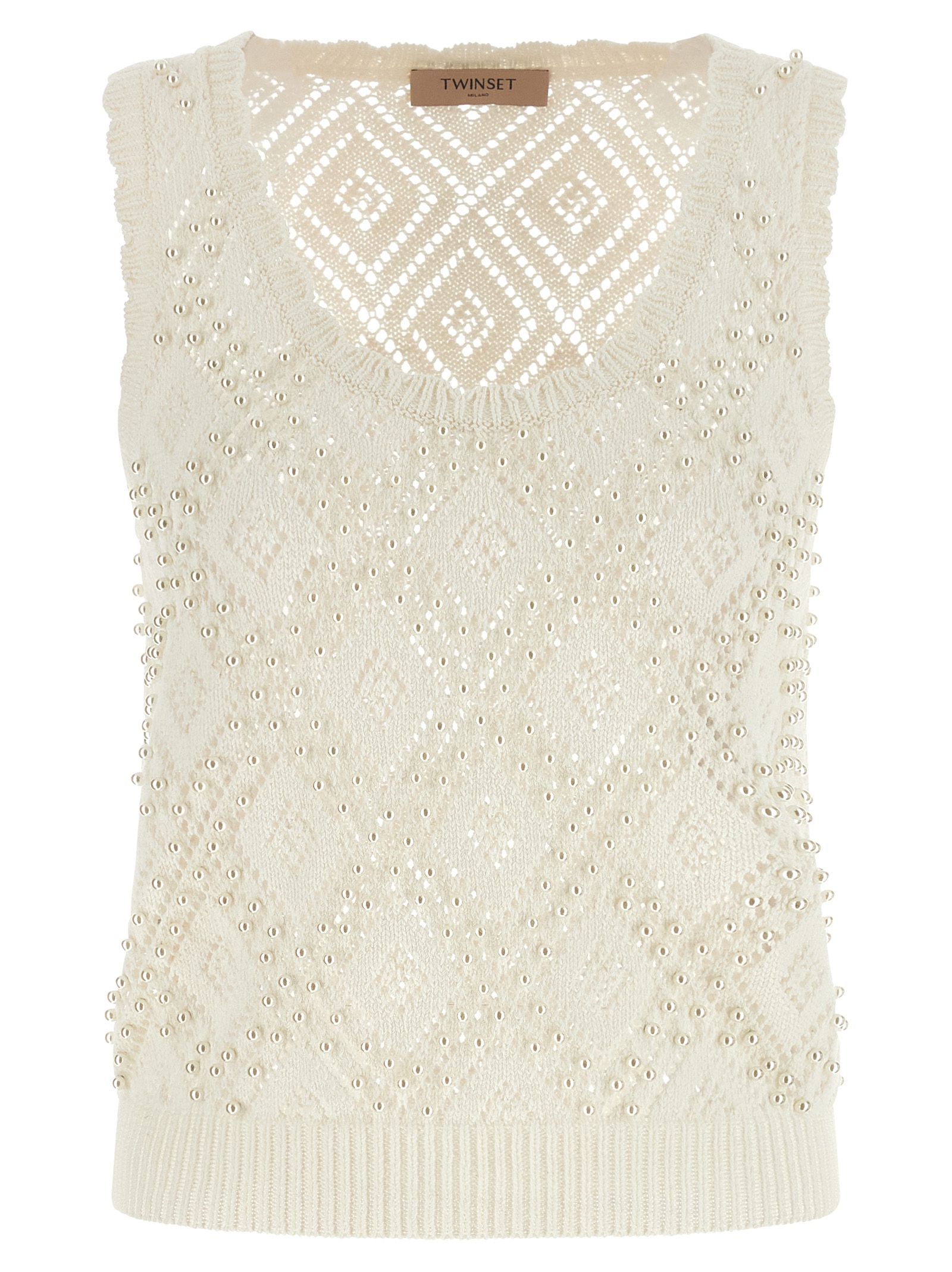 Twin Set Pearl Top