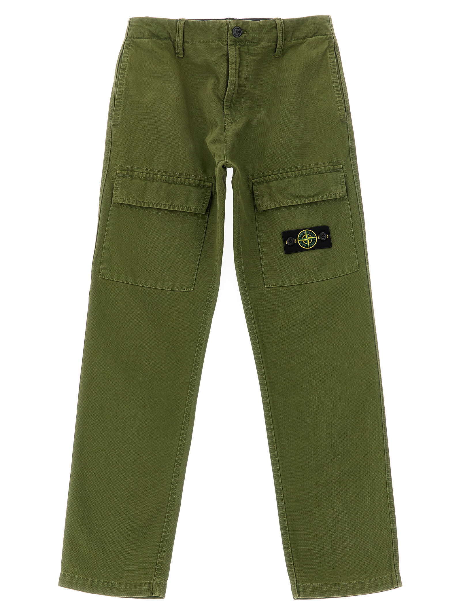 Stone Island Junior Canvas Cargo Pants