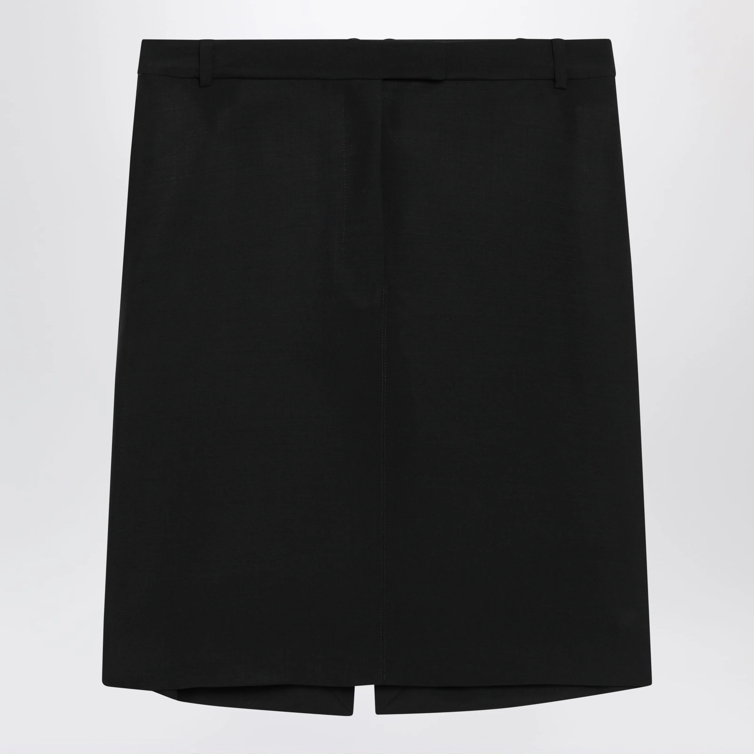 Ferragamo Black wool and mohair skirt