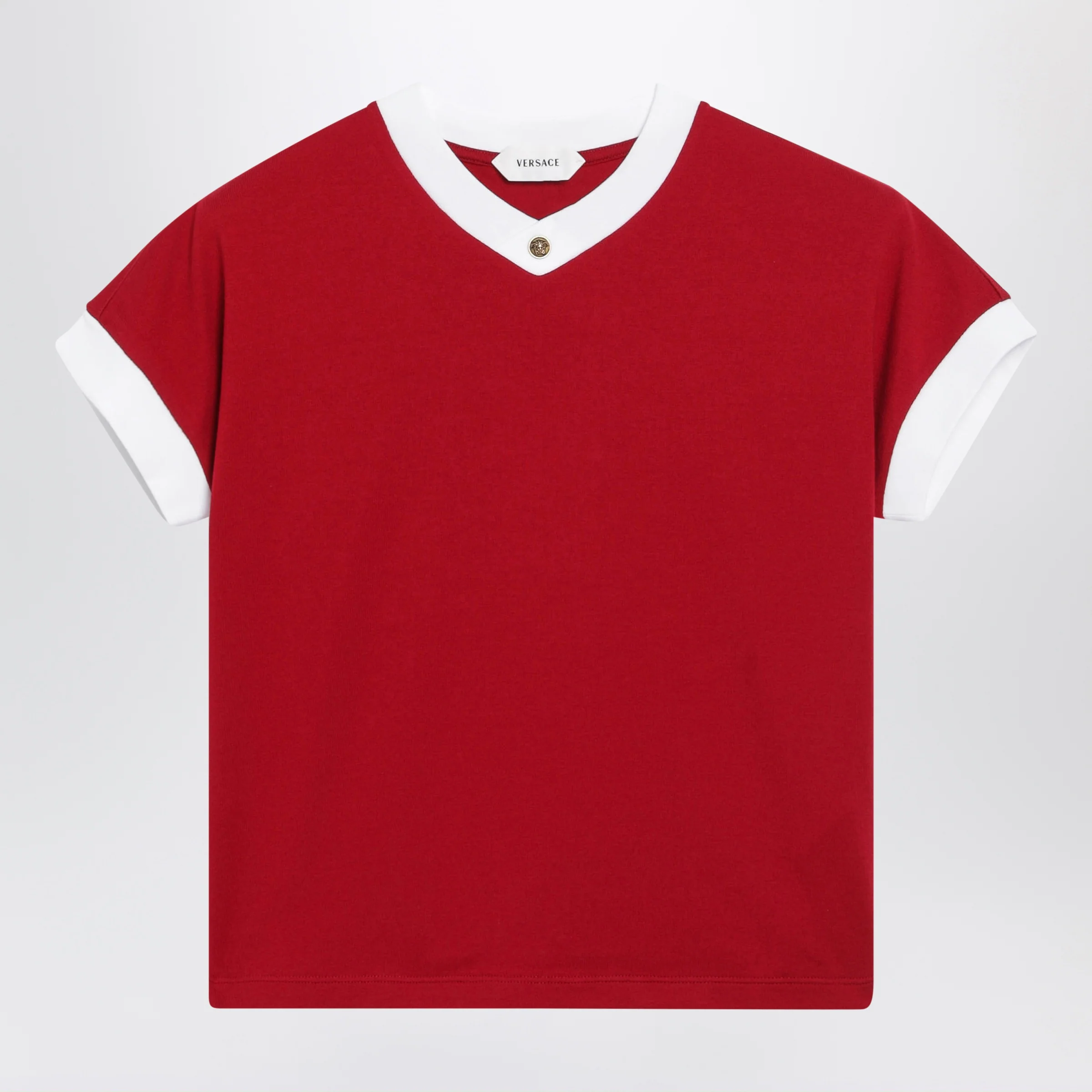 Versace Red cotton jersey T-shirt