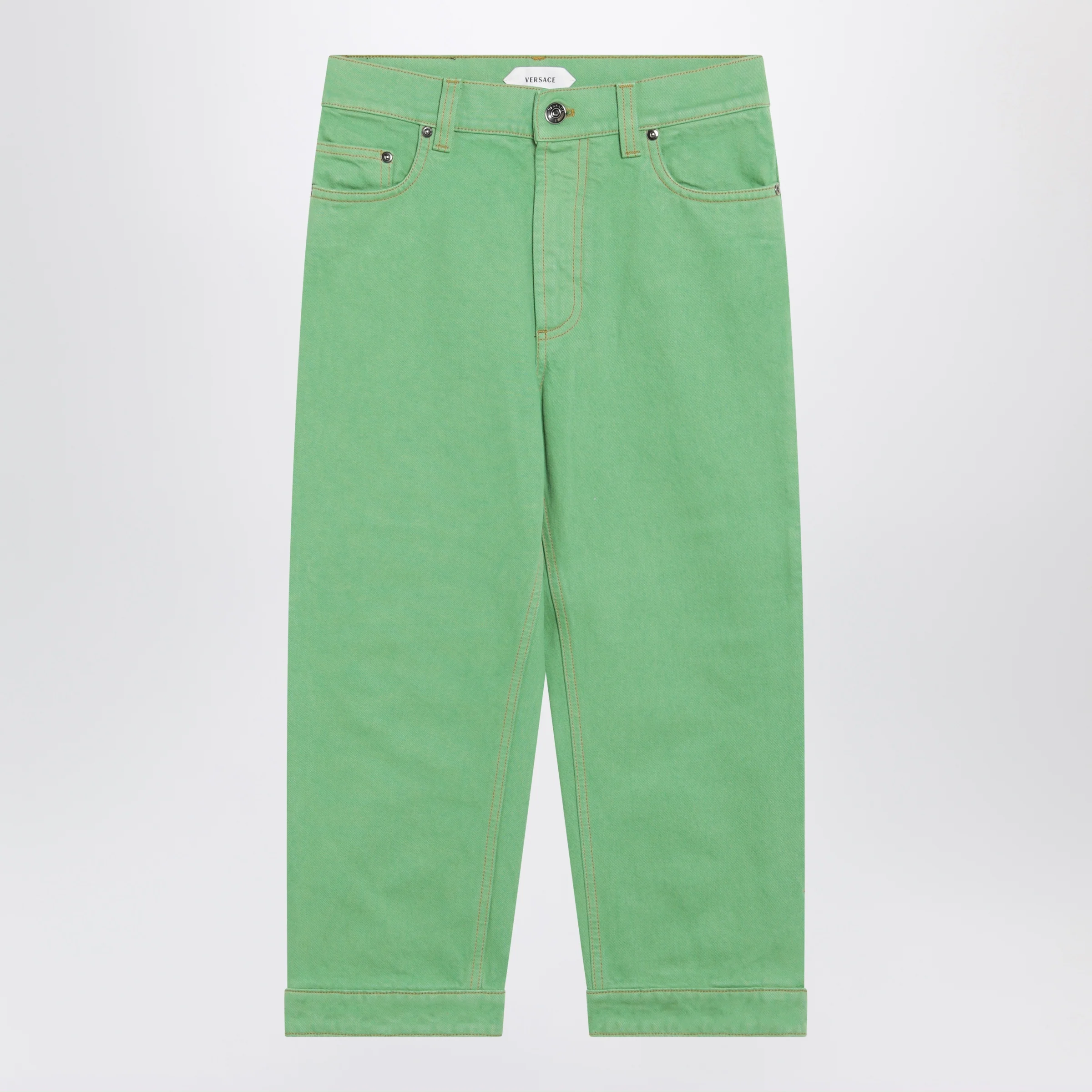 Versace Pastel green Capri jeans
