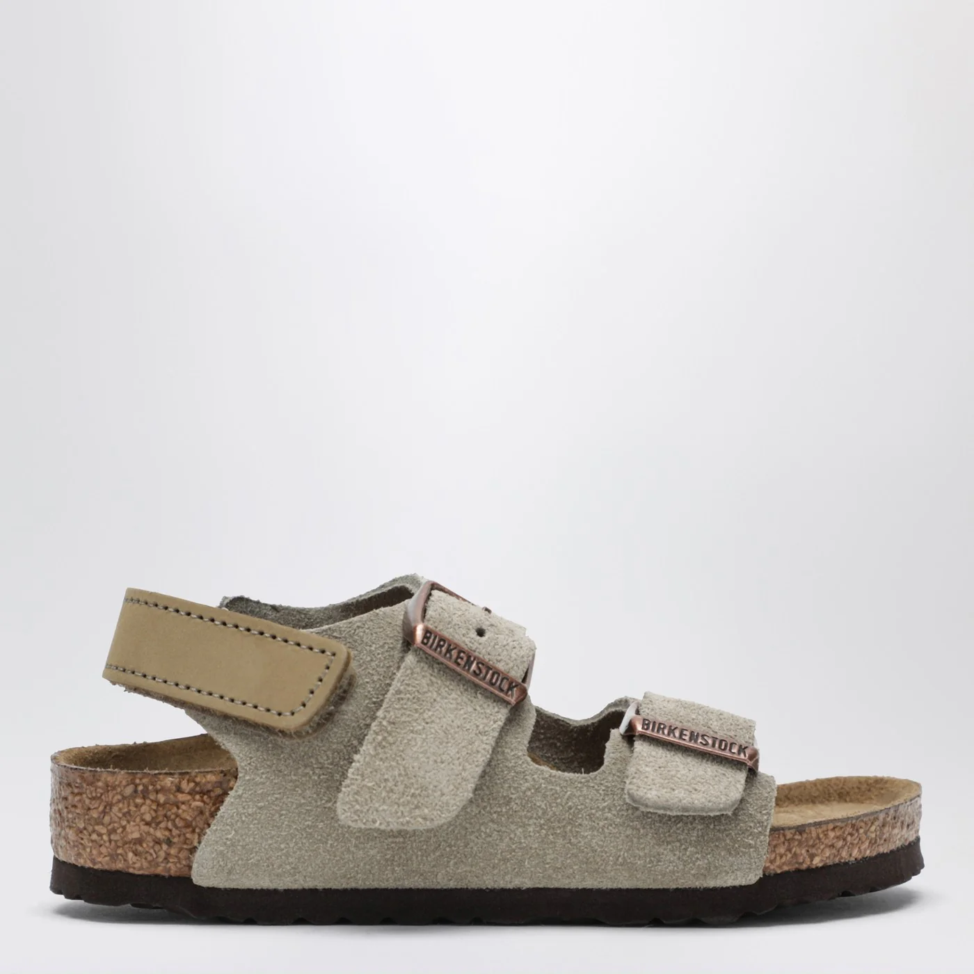 Birkenstock Milano taupe suede sandal
