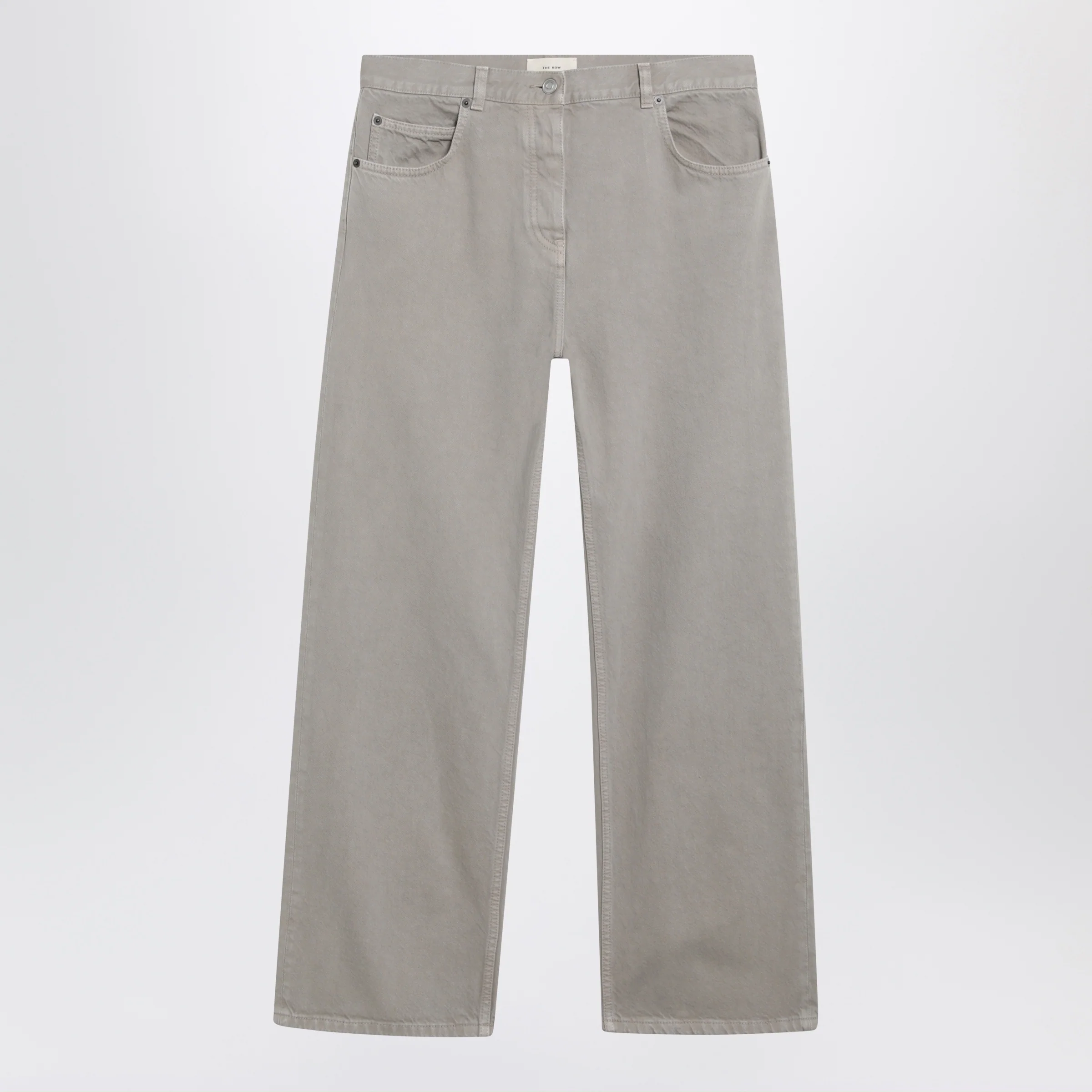 The Row Finbar cotton jeans in smoke grey