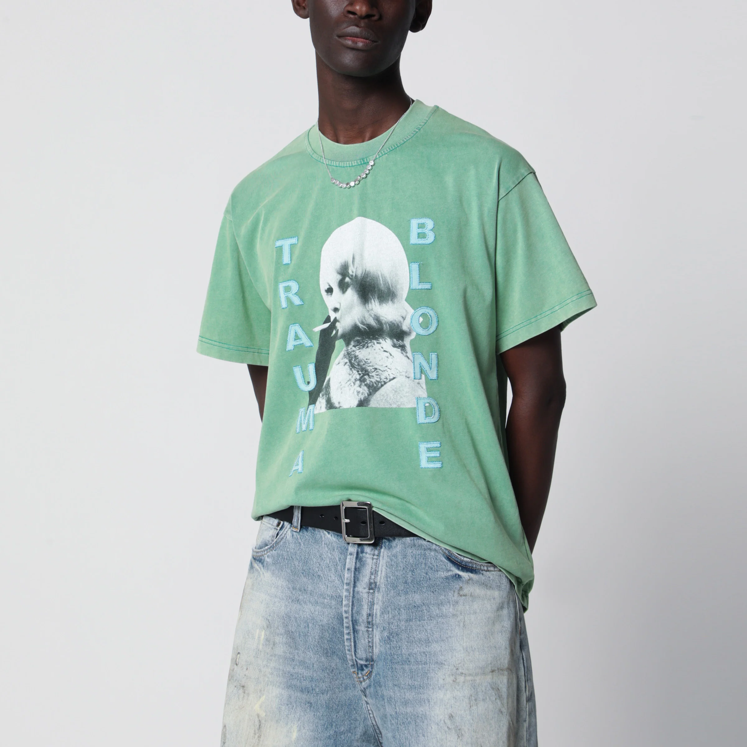 DAGGER Faded green Trauma Blonde T-shirt