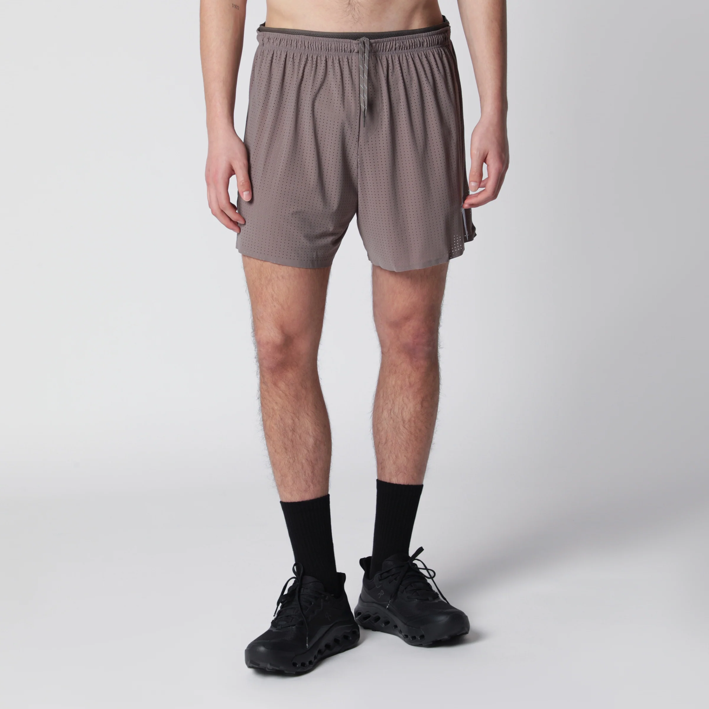 Satisfy Taupe Space-O shorts