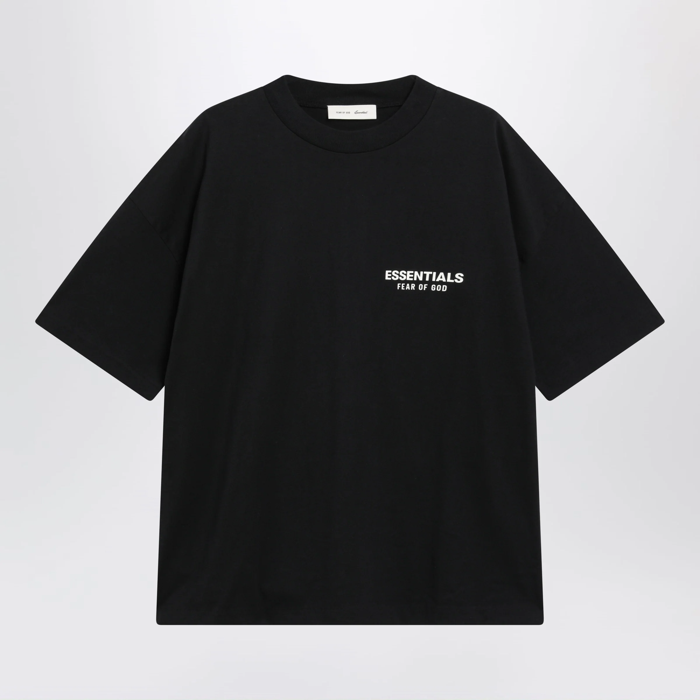 Fear of God Essentials Classic vintage black cotton T-shirt