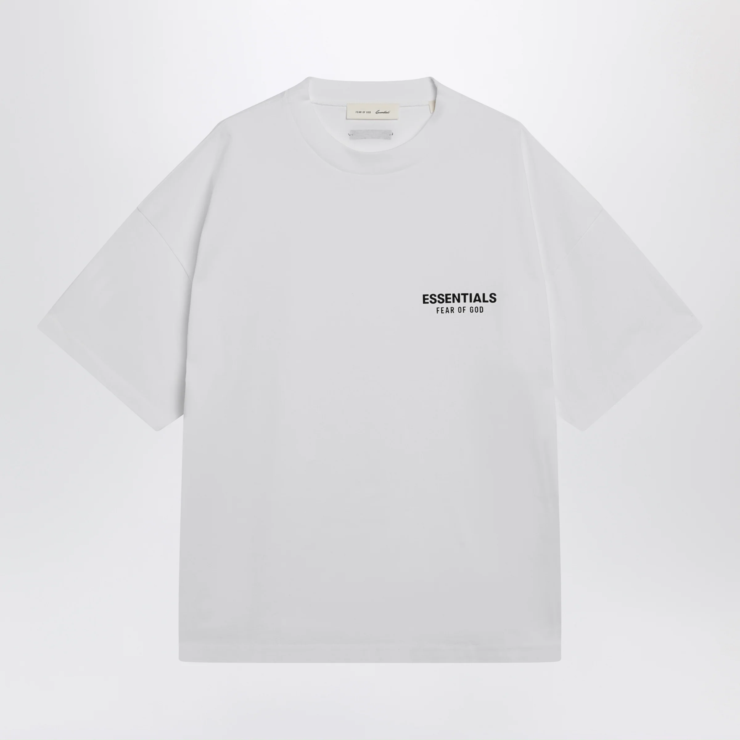 Fear of God Essentials Classic bright white cotton T-shirt
