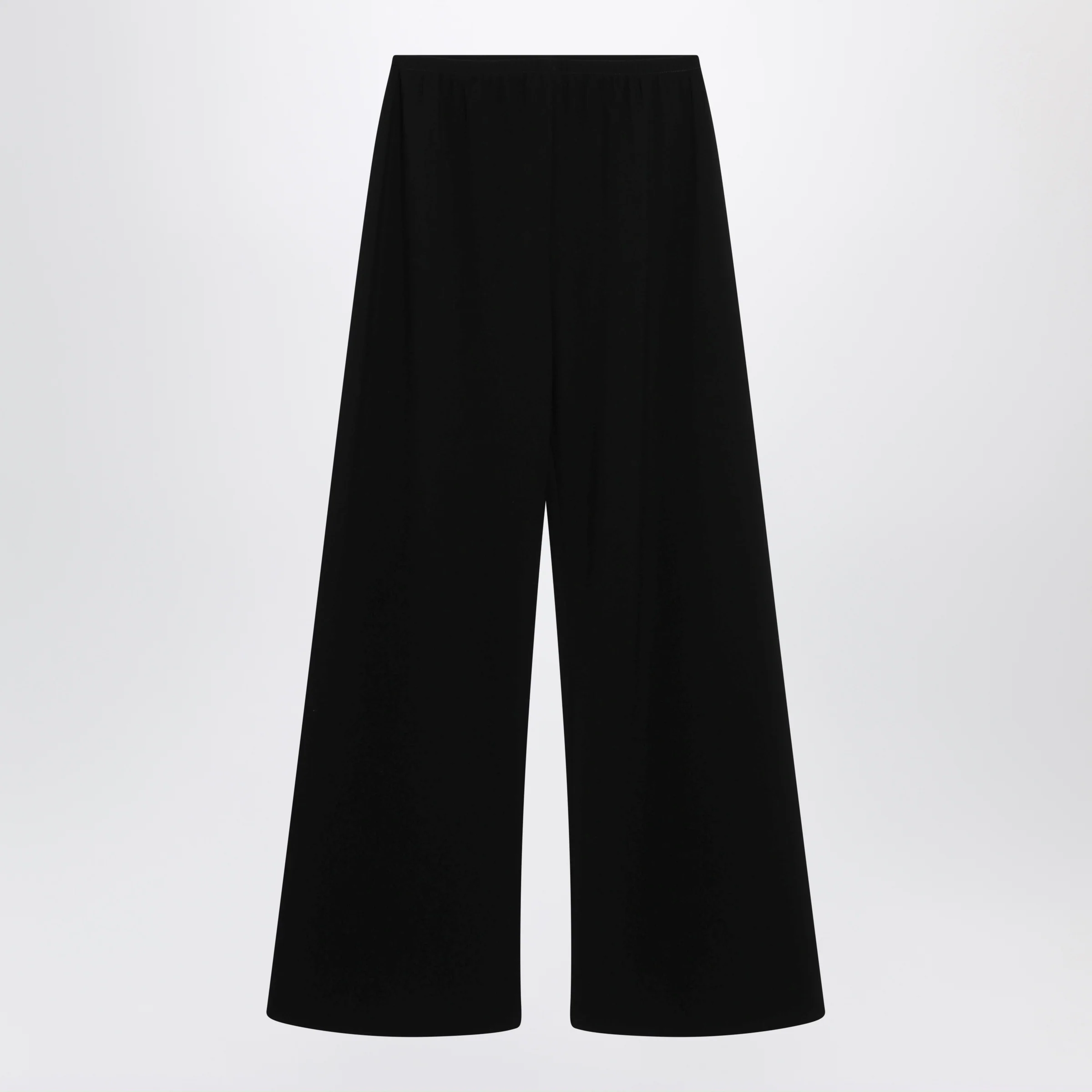 The Row Gala wide-leg crepe trousers in black