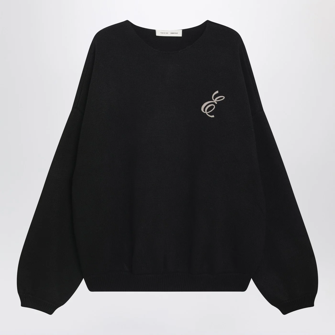 Fear of God Essentials Black nylon-wool blend sweater