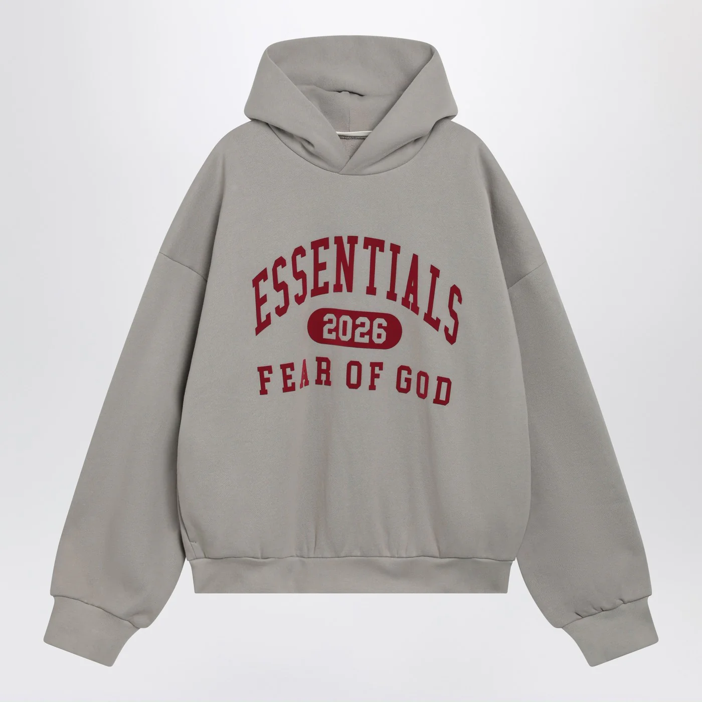 Fear of God Essentials Smoke-grey sweatshirt with logo print