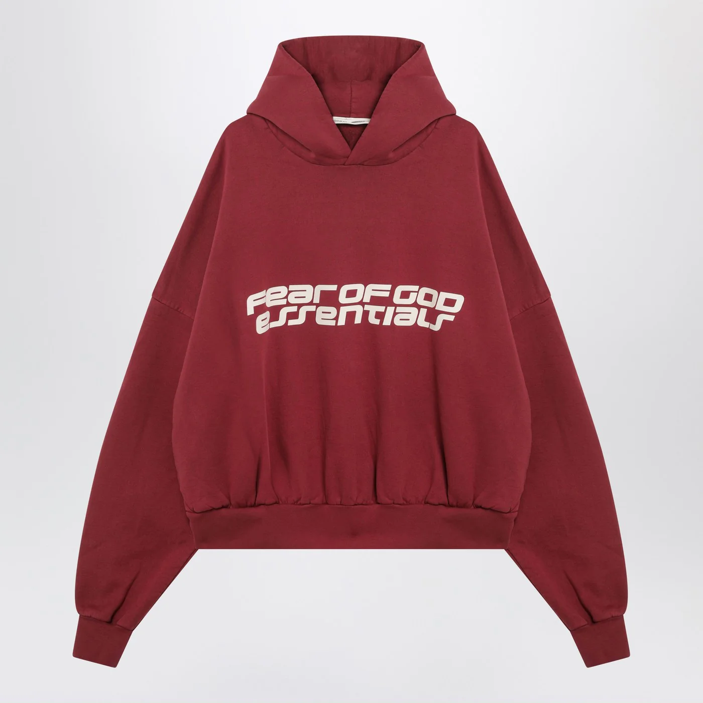 Fear of God Essentials Crimson cropped hoodie