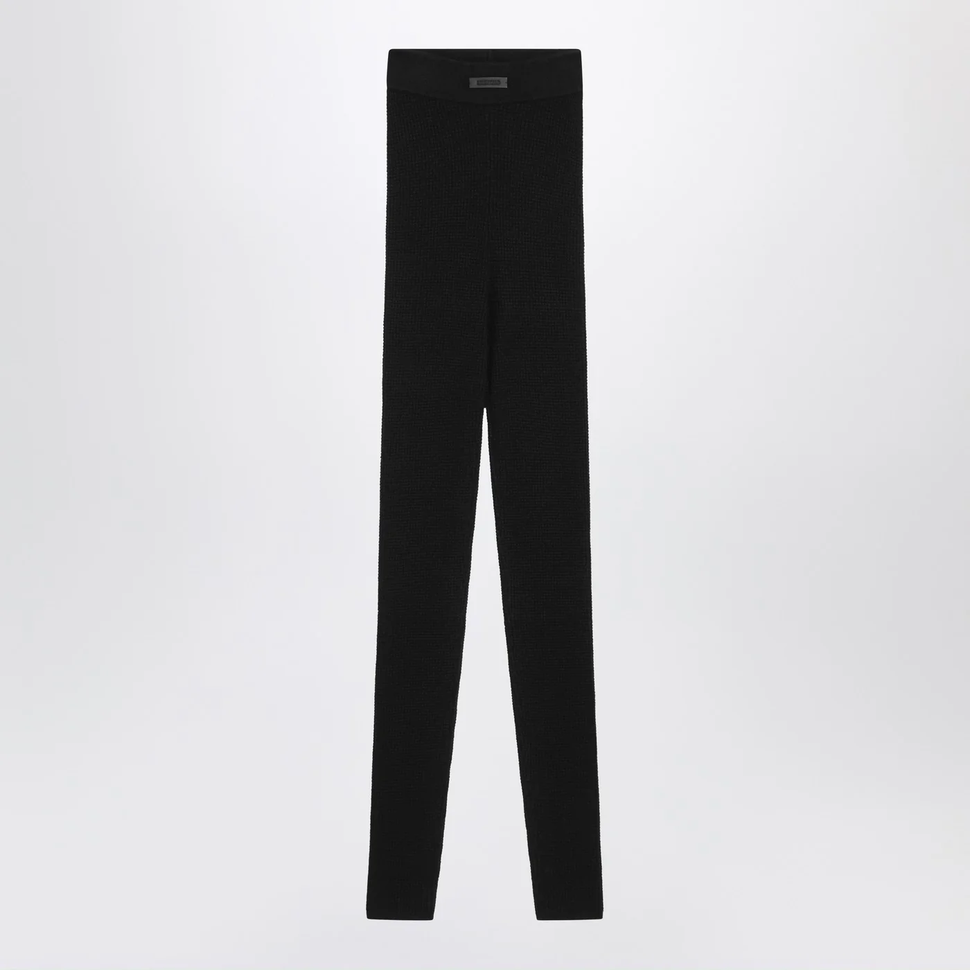 Fear of God Essentials Black leggings in stretch Waffle fabric