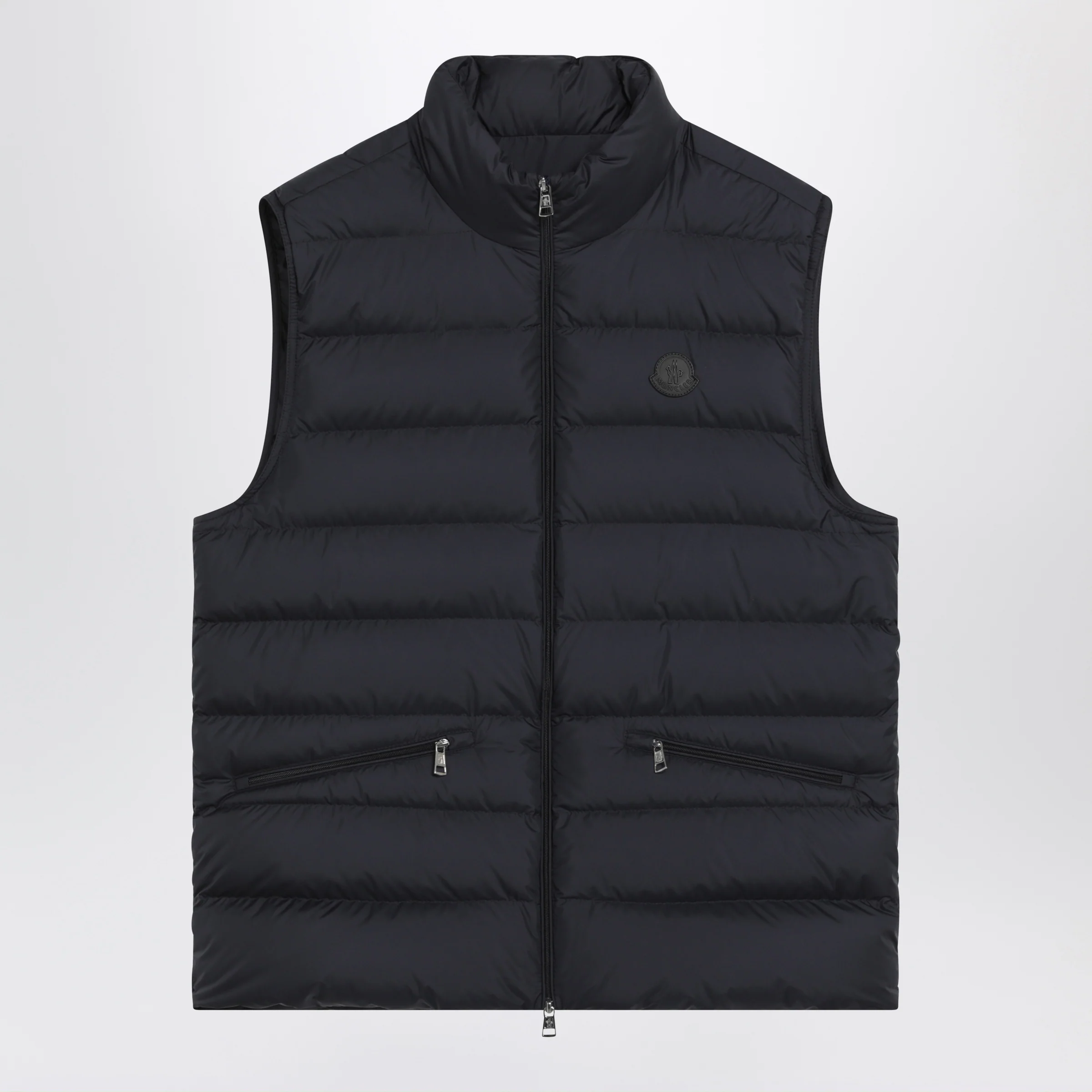 Moncler Lechtal padded zip vest navy blue