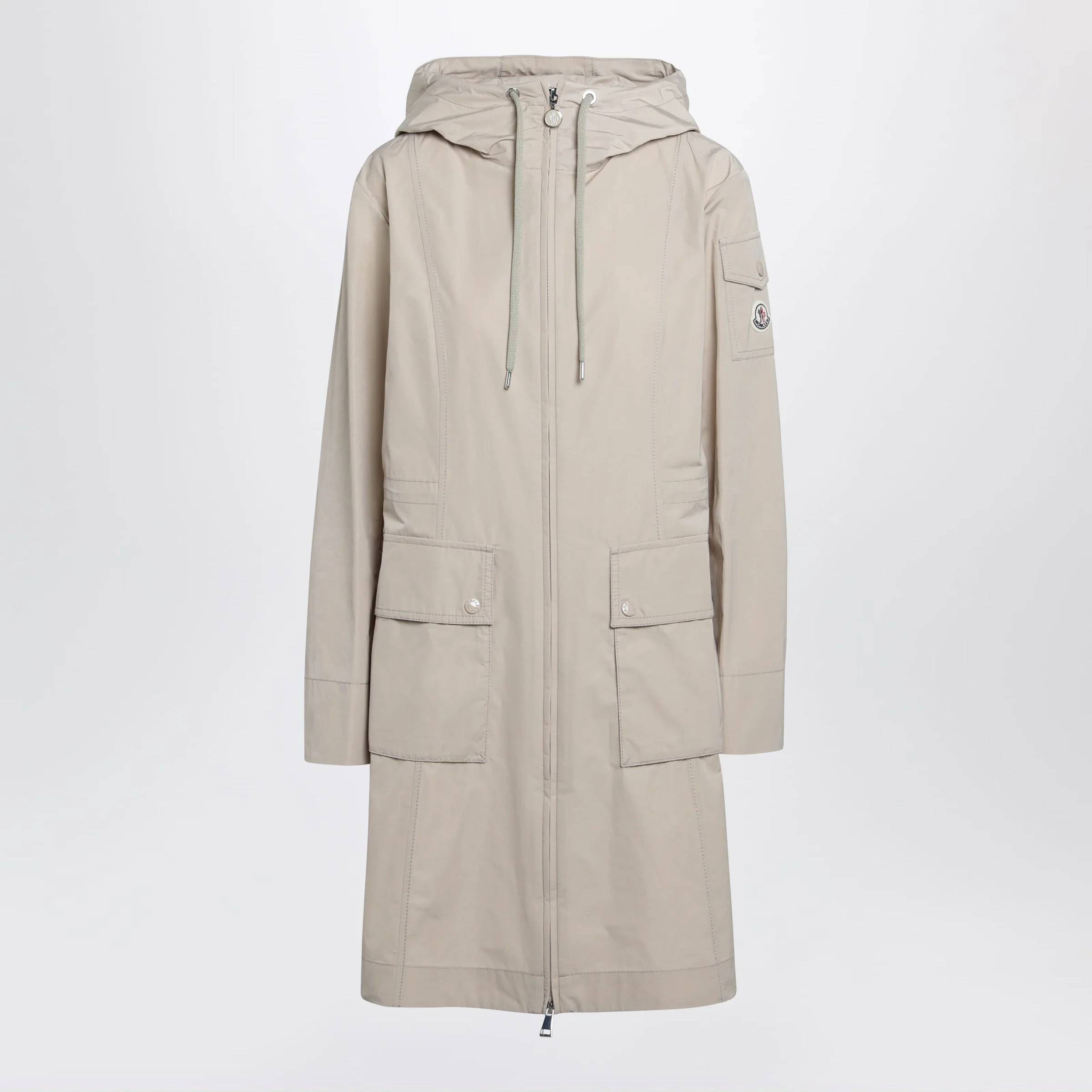 Moncler Leandro parka jacket beige