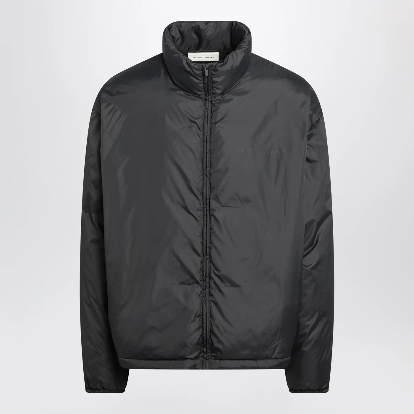 Fear of God Essentials Grey padded ripstop nylon jacket