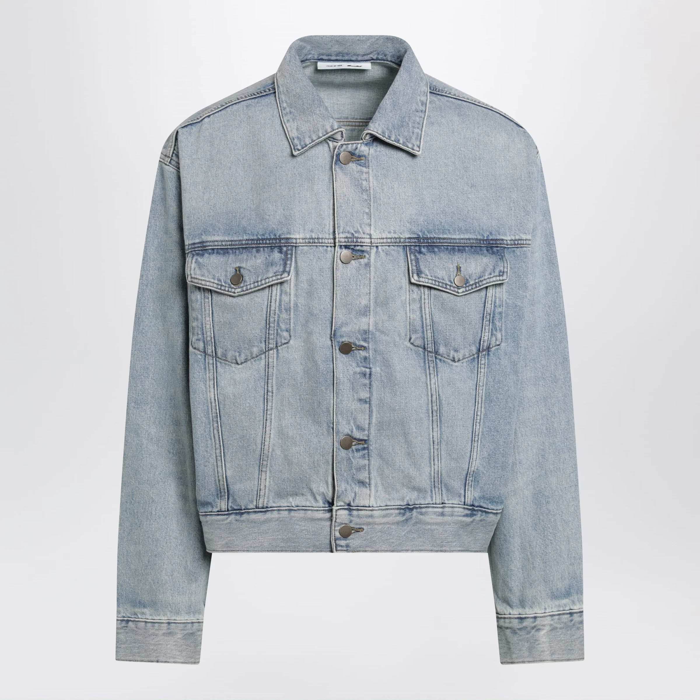 Fear of God Essentials Light blue vintage-effect denim jacket