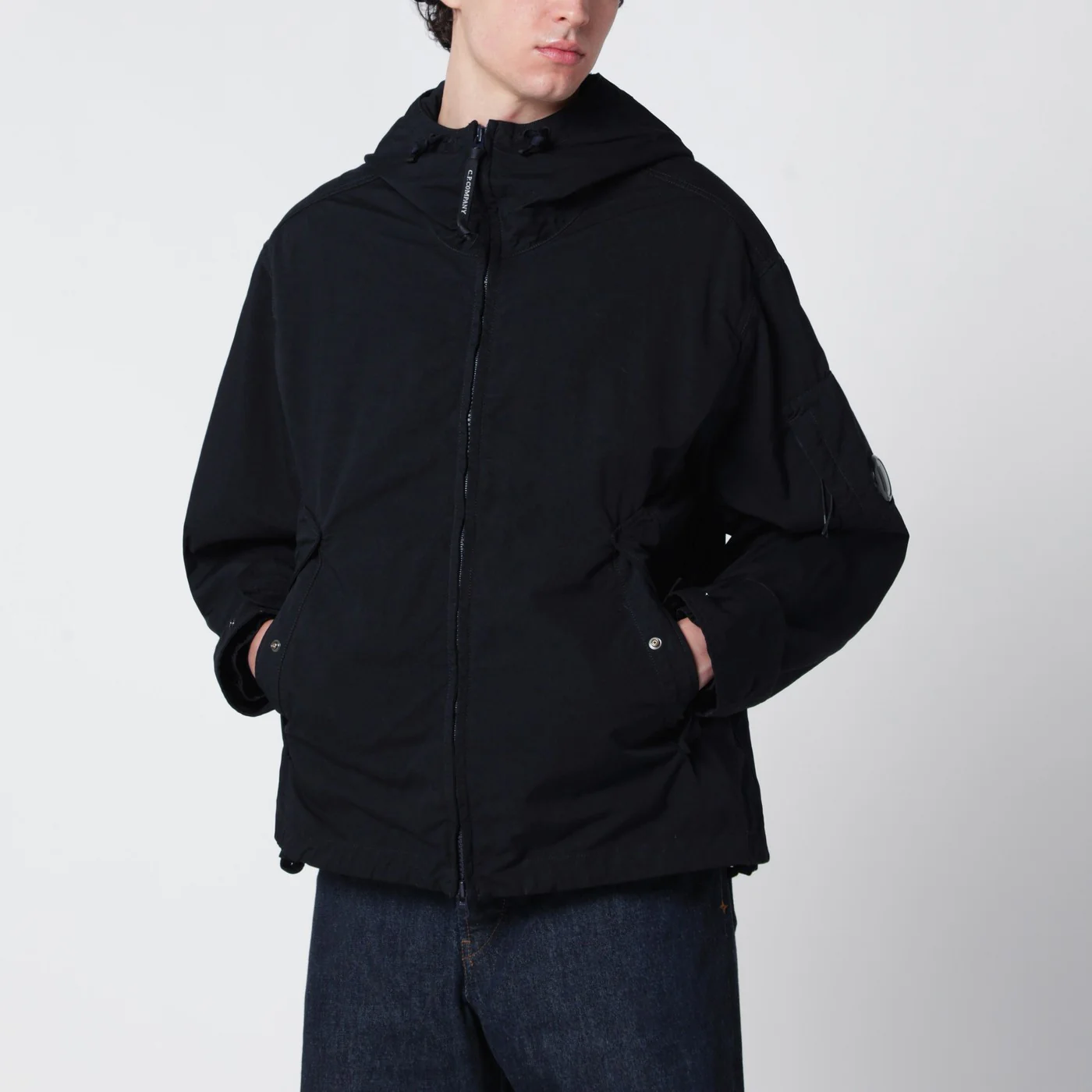 C.P. Company Flatt Nylon hooded jacket Total Eclipse