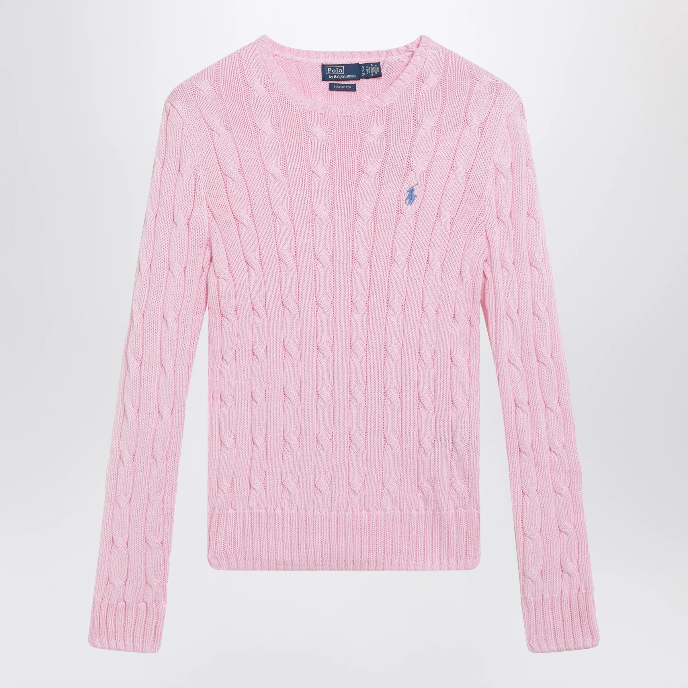 Polo Ralph Lauren Pink cable-knit cotton sweater