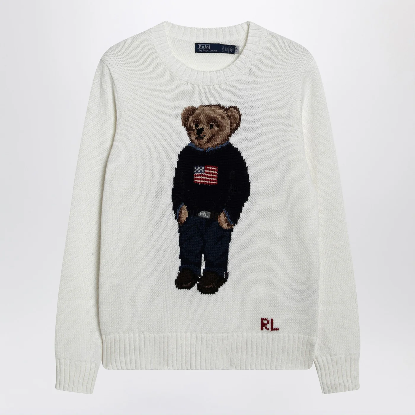 Polo Ralph Lauren White Polo Bear sweater