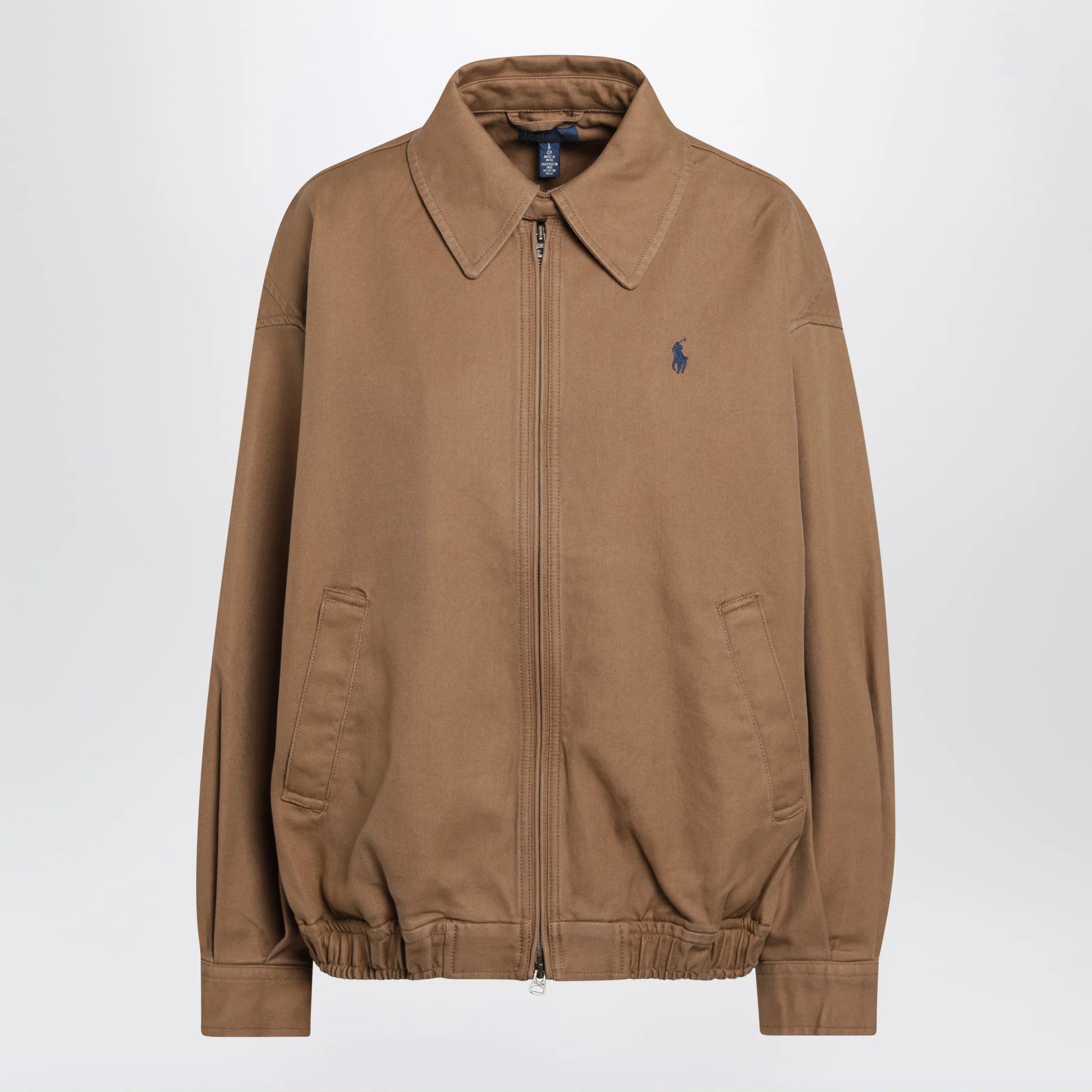 Polo Ralph Lauren Oversized brown cotton windbreaker
