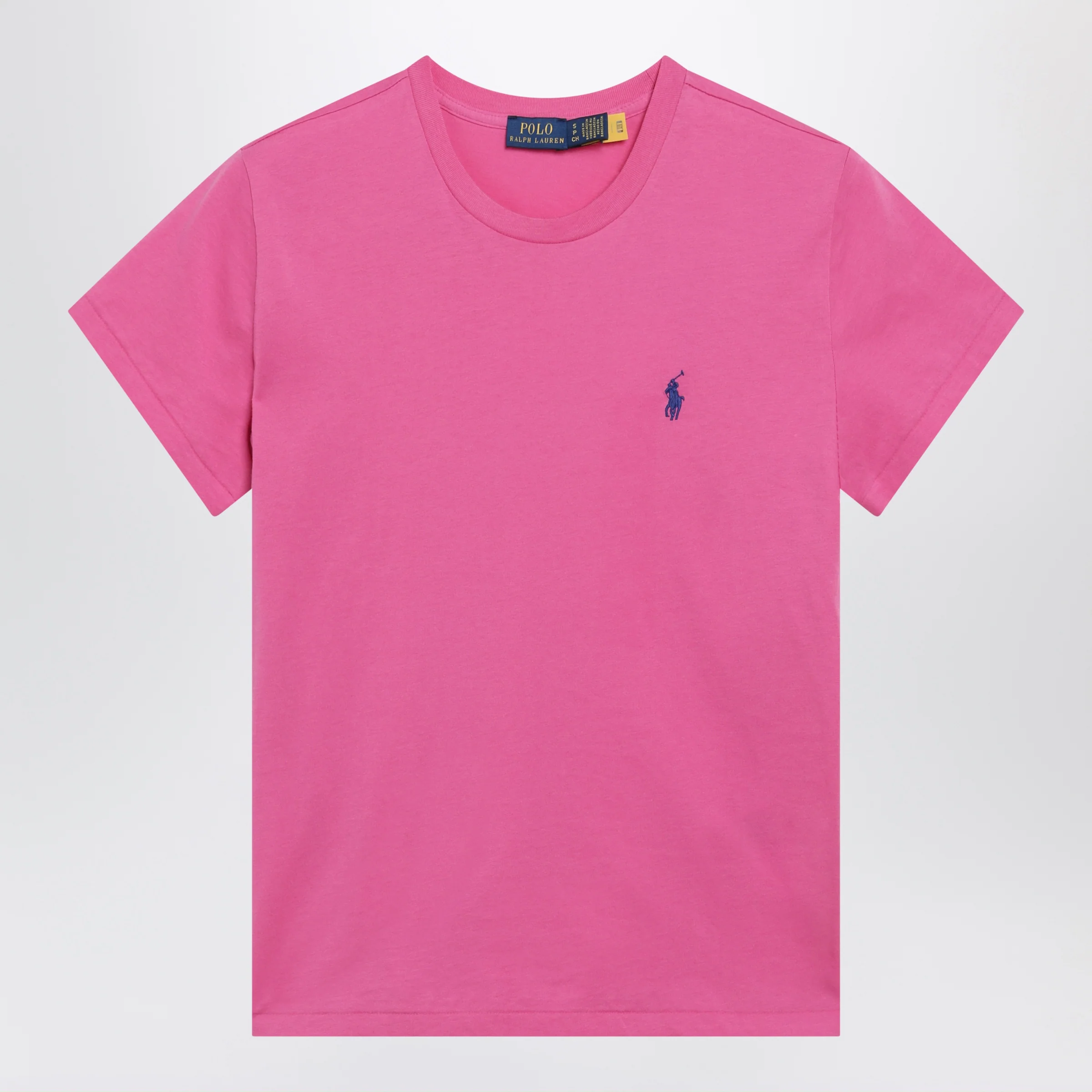 Polo Ralph Lauren Polo Pony cotton crewneck T-shirt in accent pink
