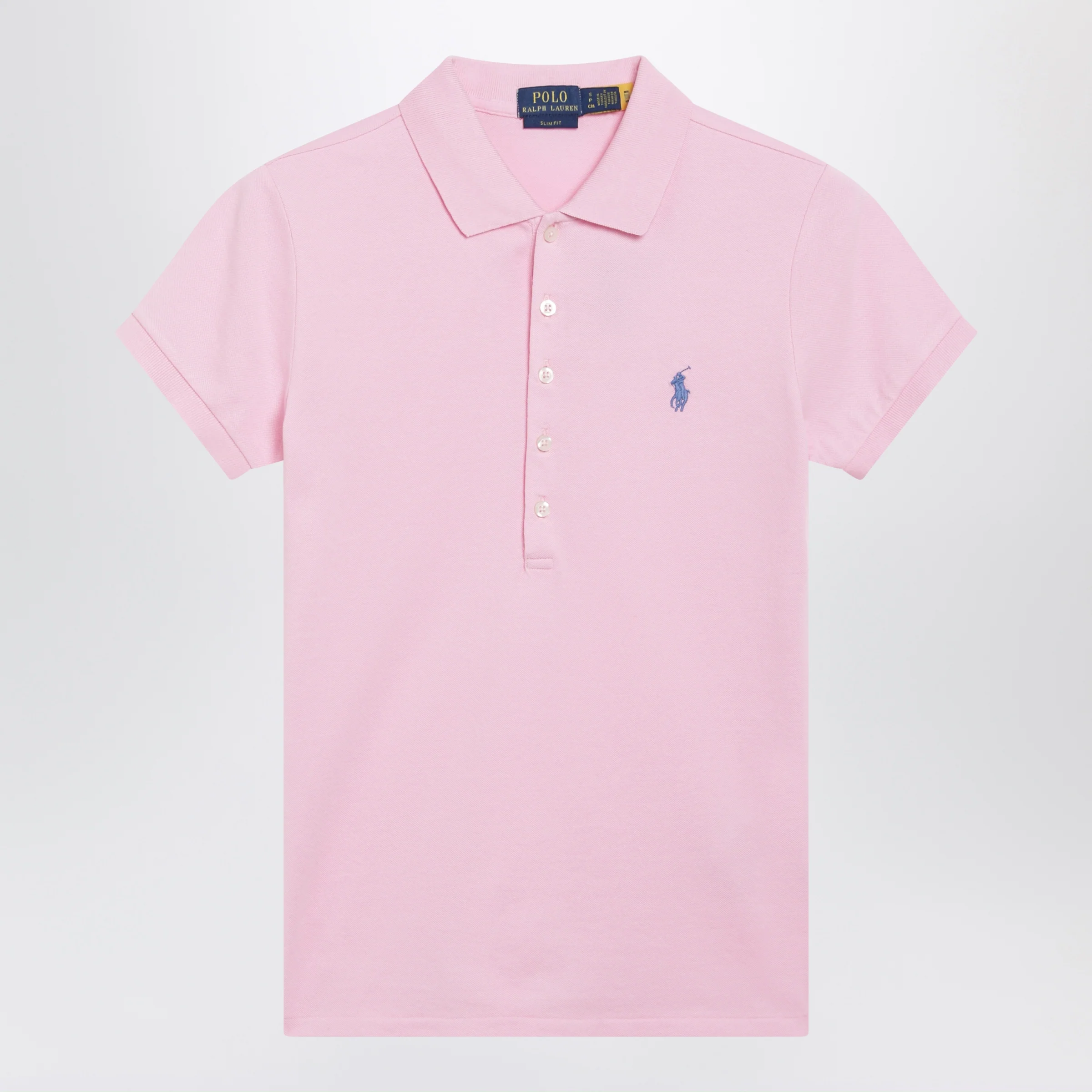 Polo Ralph Lauren Pink slim-fit cotton piqué polo